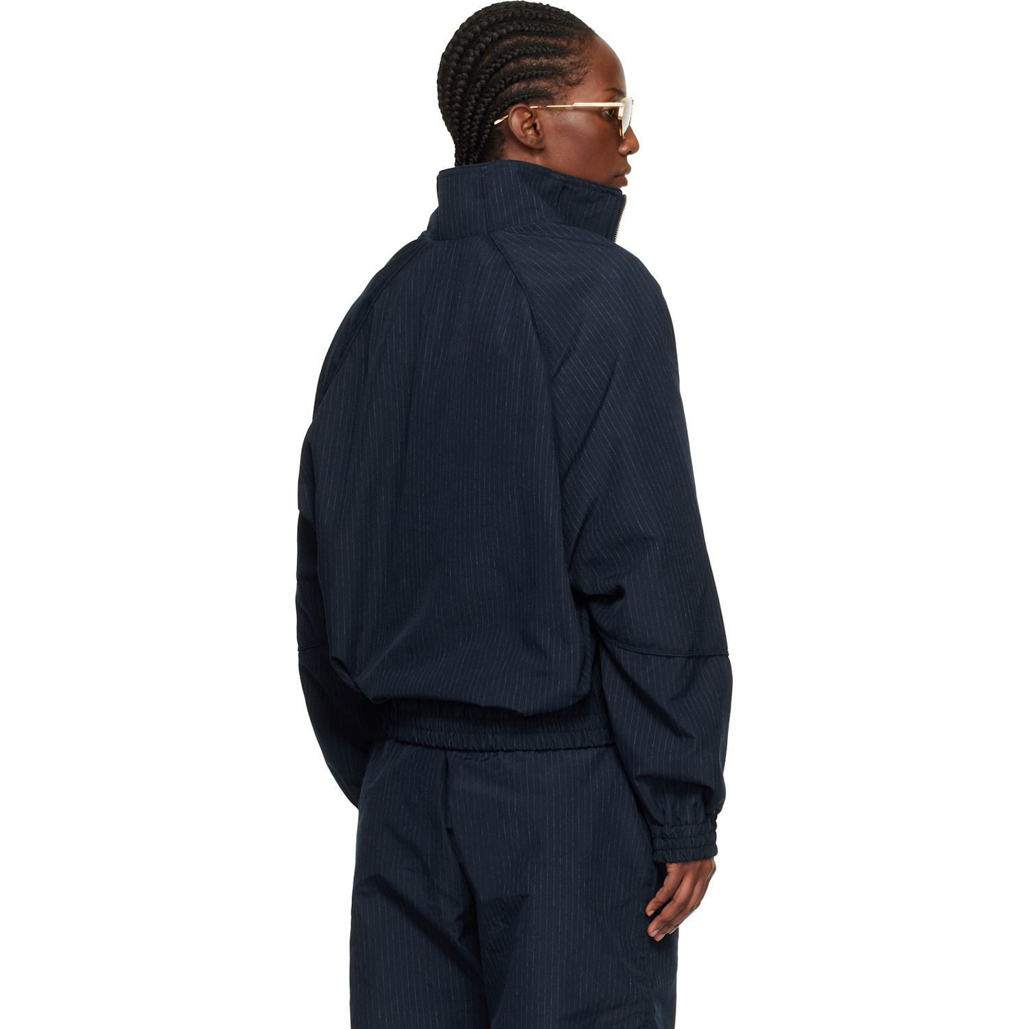  Willy Chavarria Navy Ruff Rider Track Jacket 
