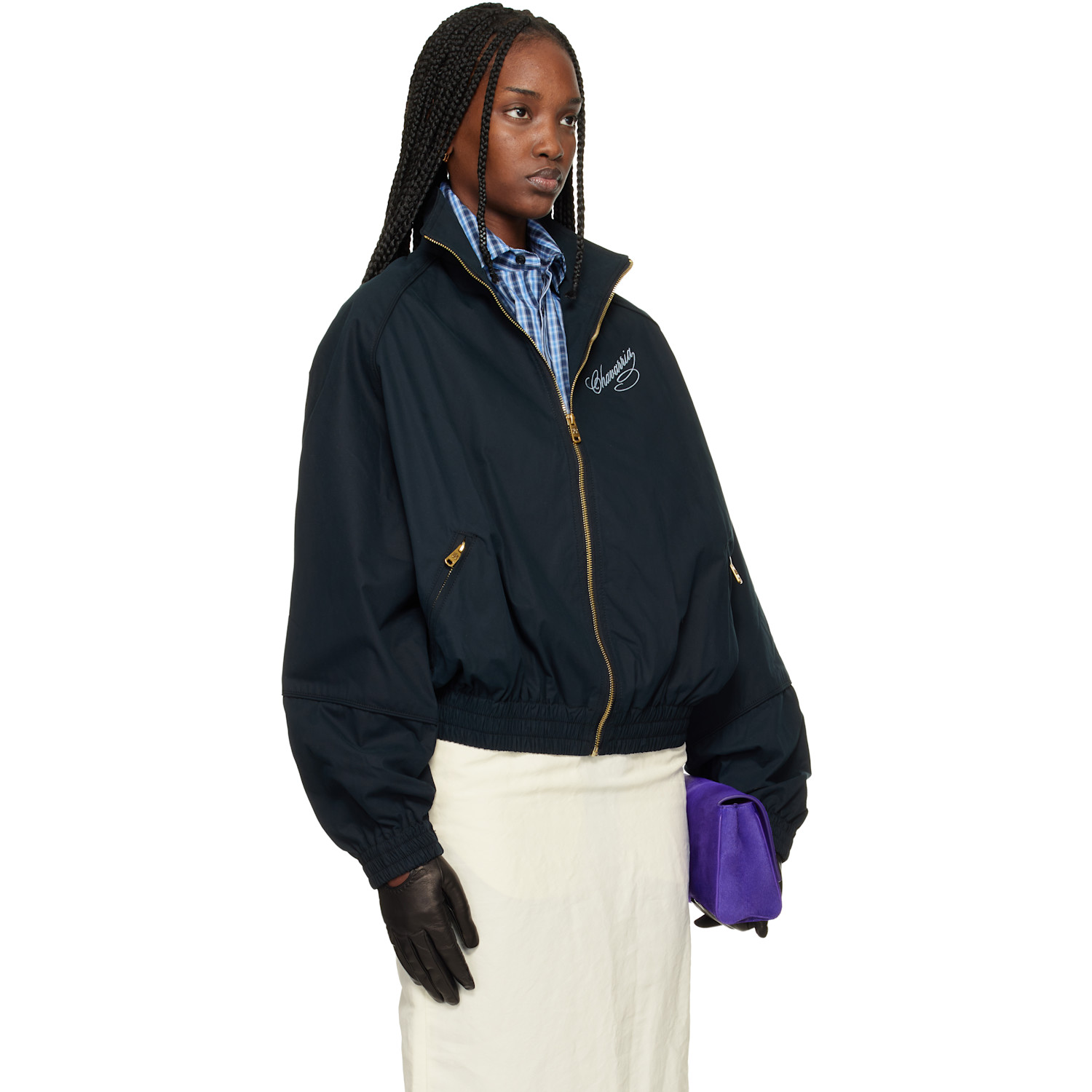  Willy Chavarria Black Ruff Rider Track Jacket 