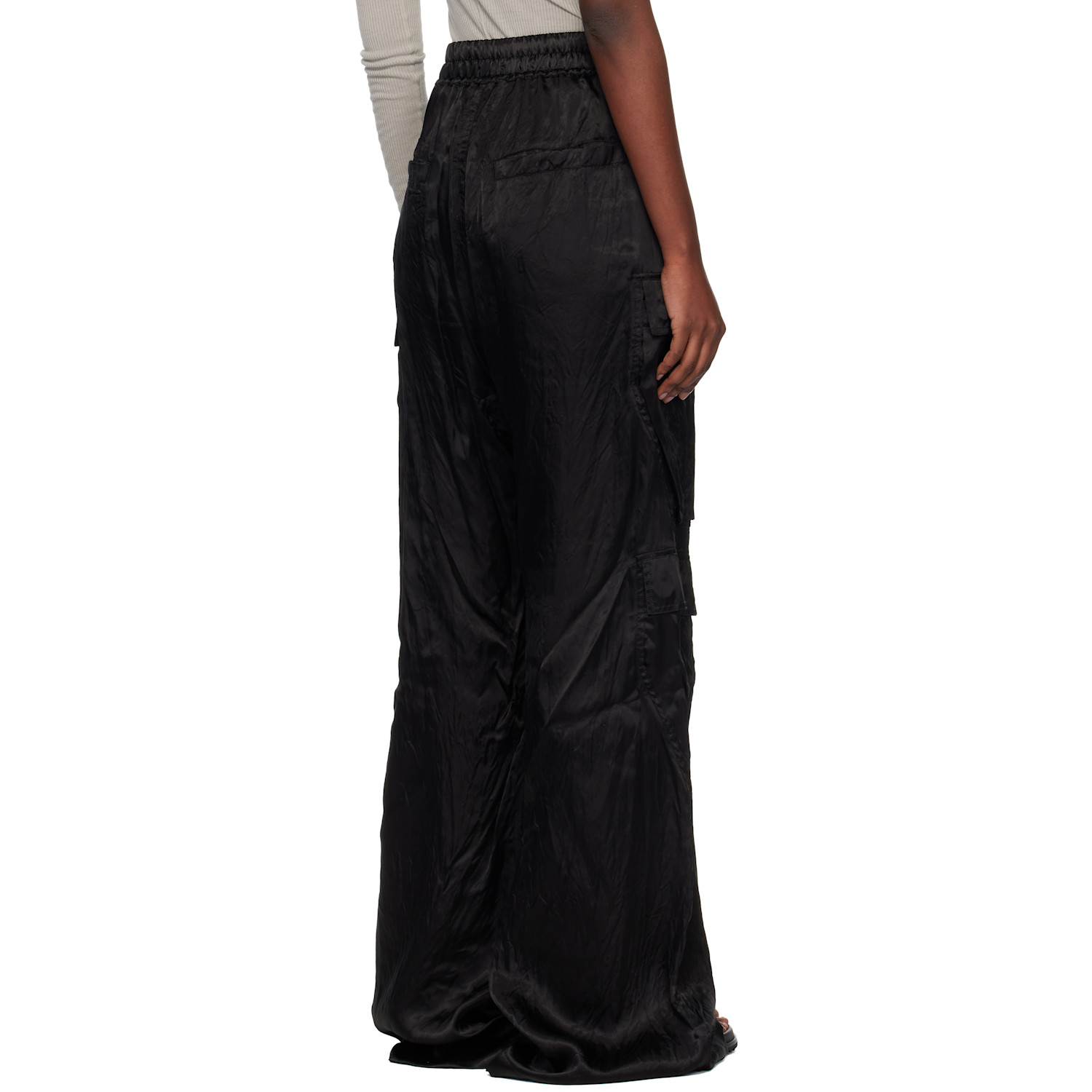  Rick Owens Black Temple Cargobelas Cargo Pants 