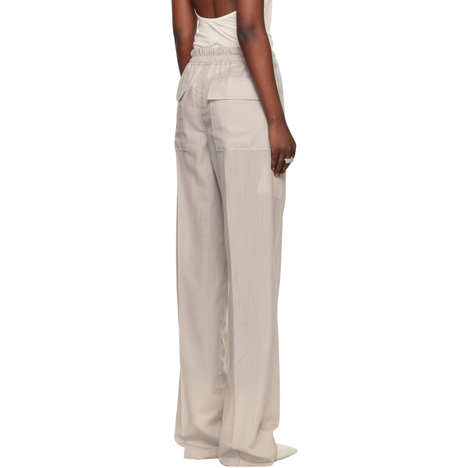  Rick Owens Off-white Temple Dietrich Drawstring Lounge Pants 