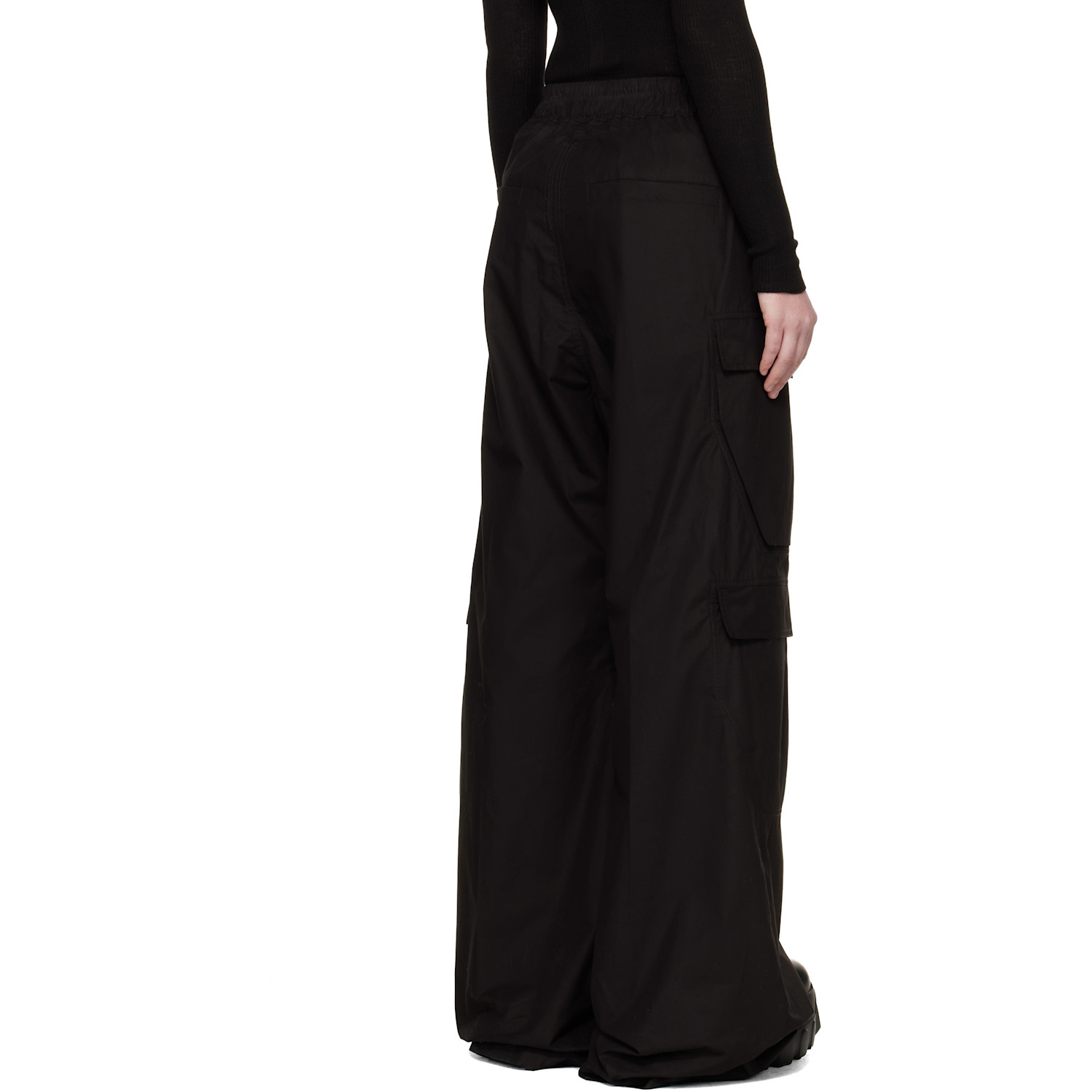  Rick Owens Black Temple Cargobelas Cargo Pants 
