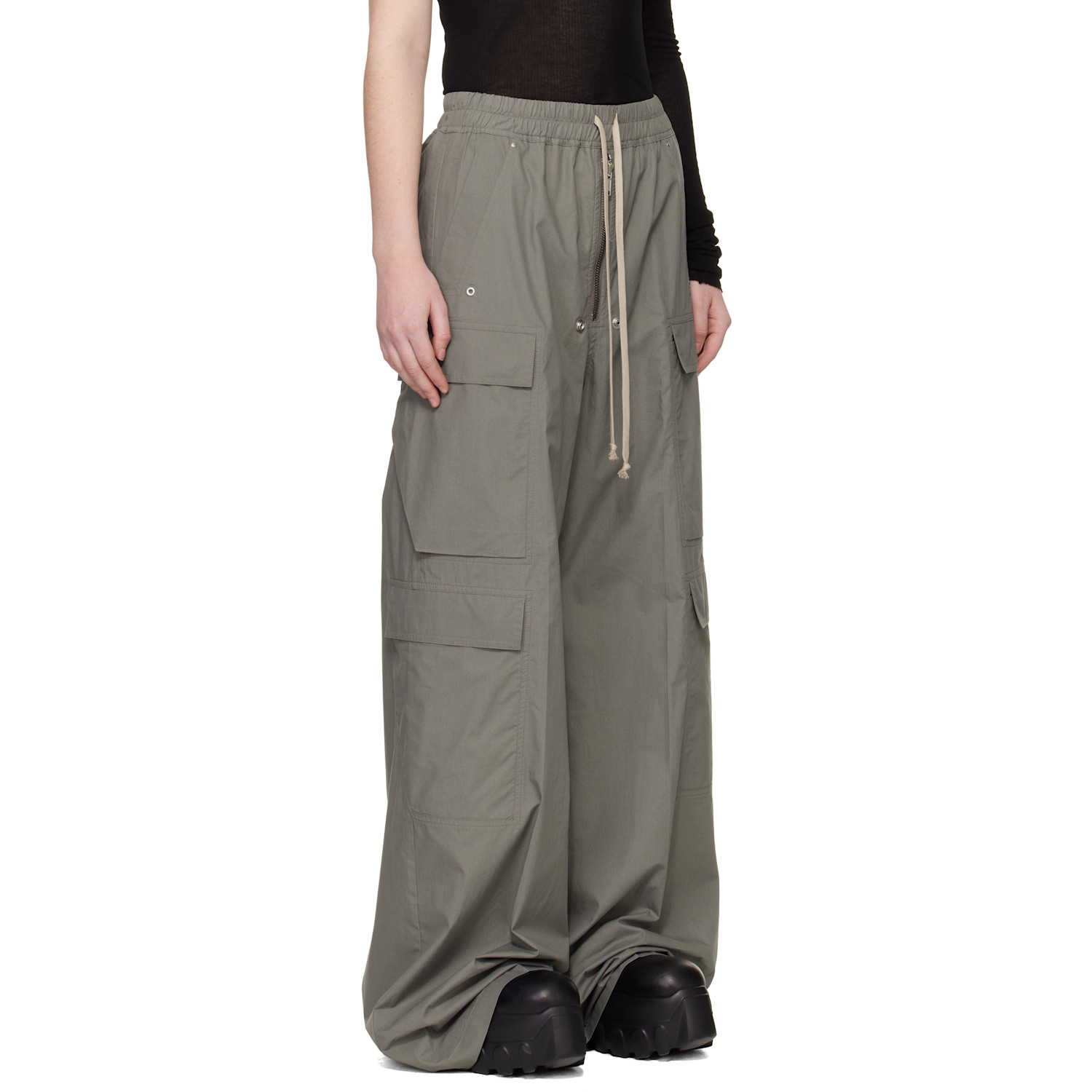  Rick Owens Khaki Temple Cargobelas Cargo Pants 