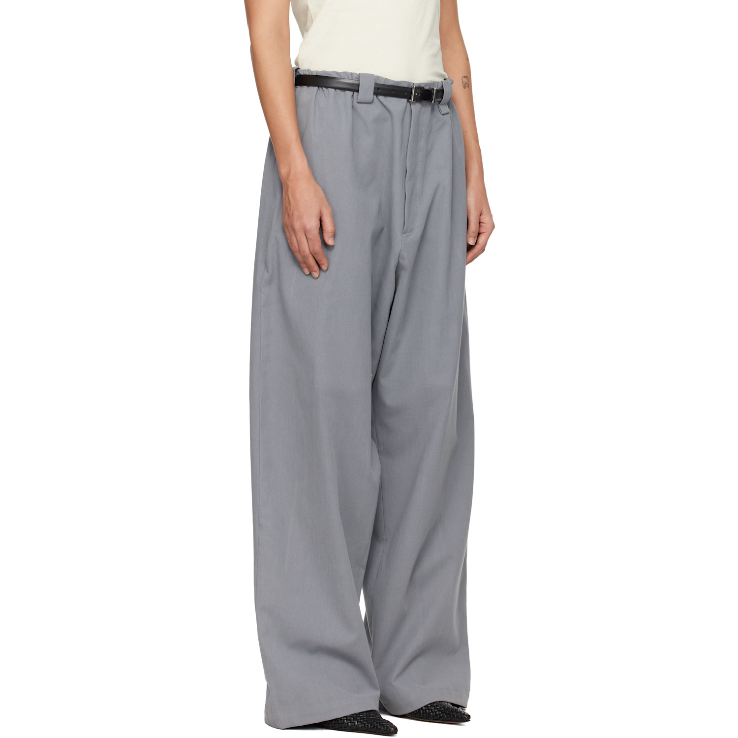  Willy Chavarria Gray Toluca Trousers 