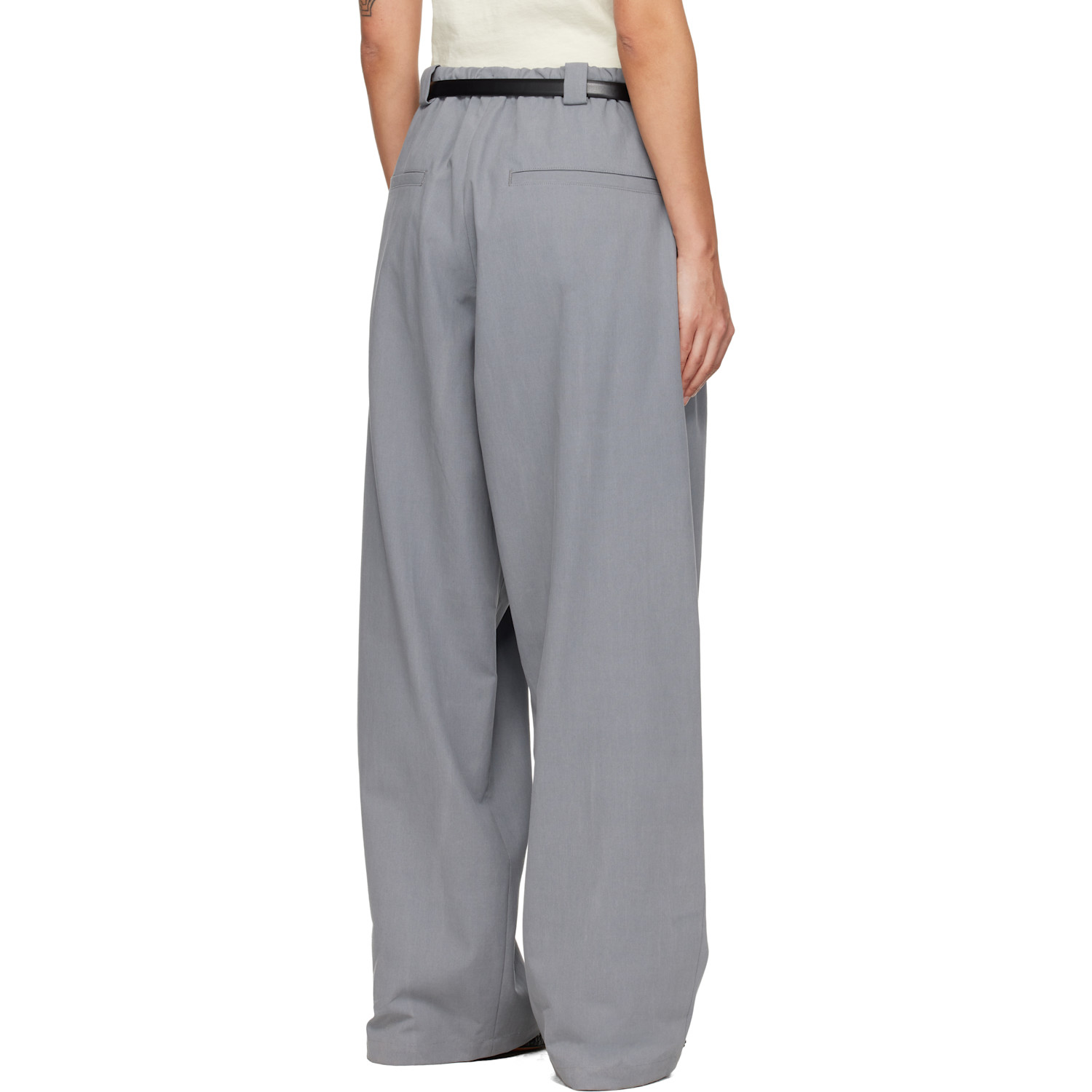  Willy Chavarria Gray Toluca Trousers 