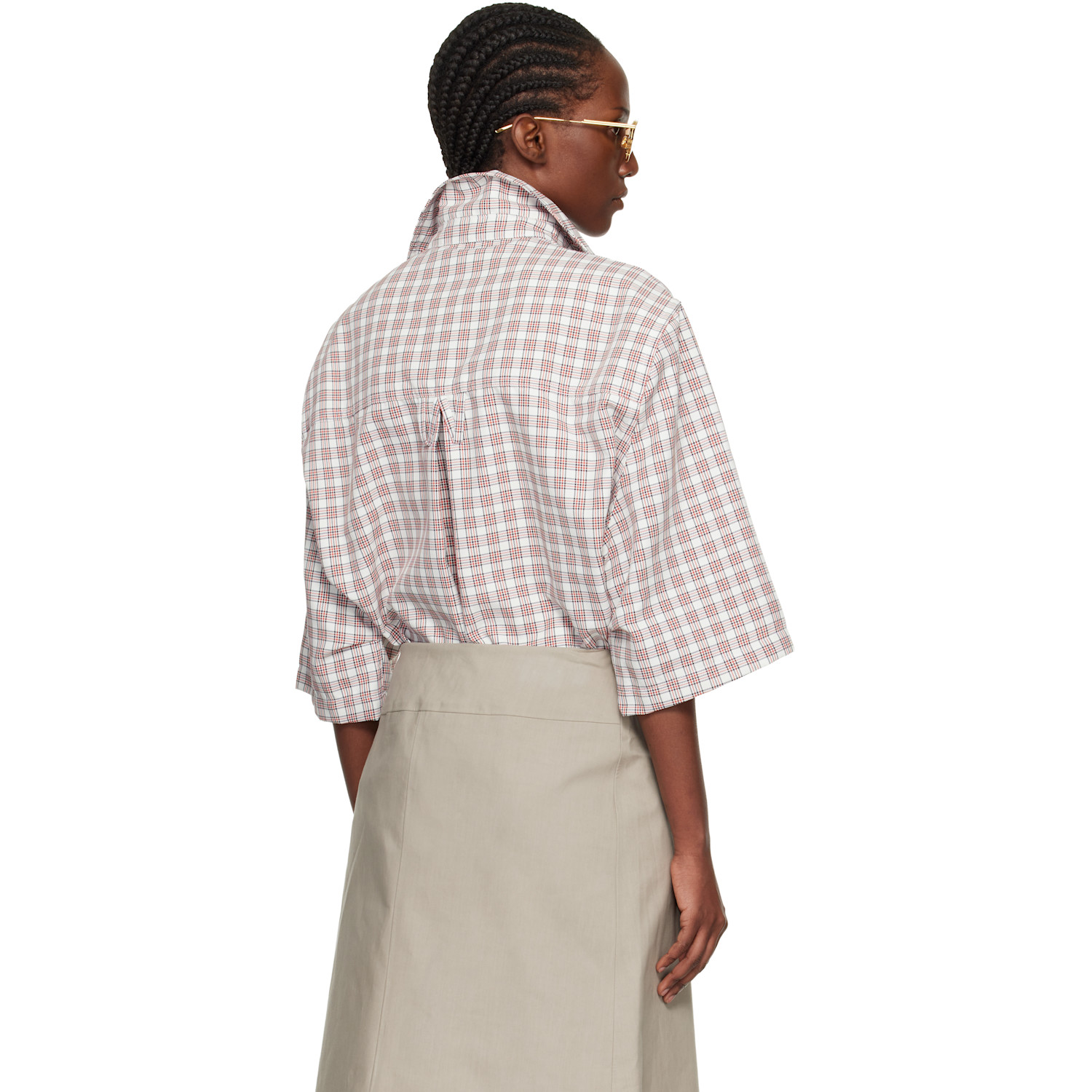  Willy Chavarria White & Red S/s Corcoran Shirt 