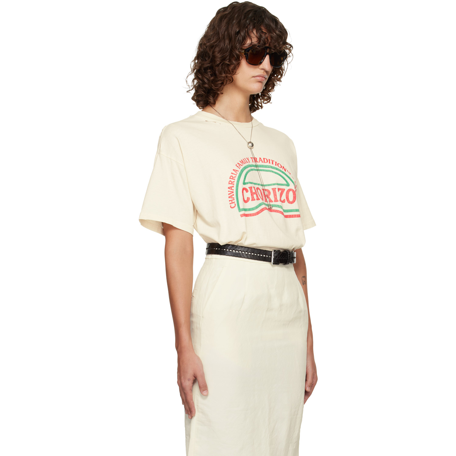  Willy Chavarria Off-white 'chorizo' Easy T-shirt 