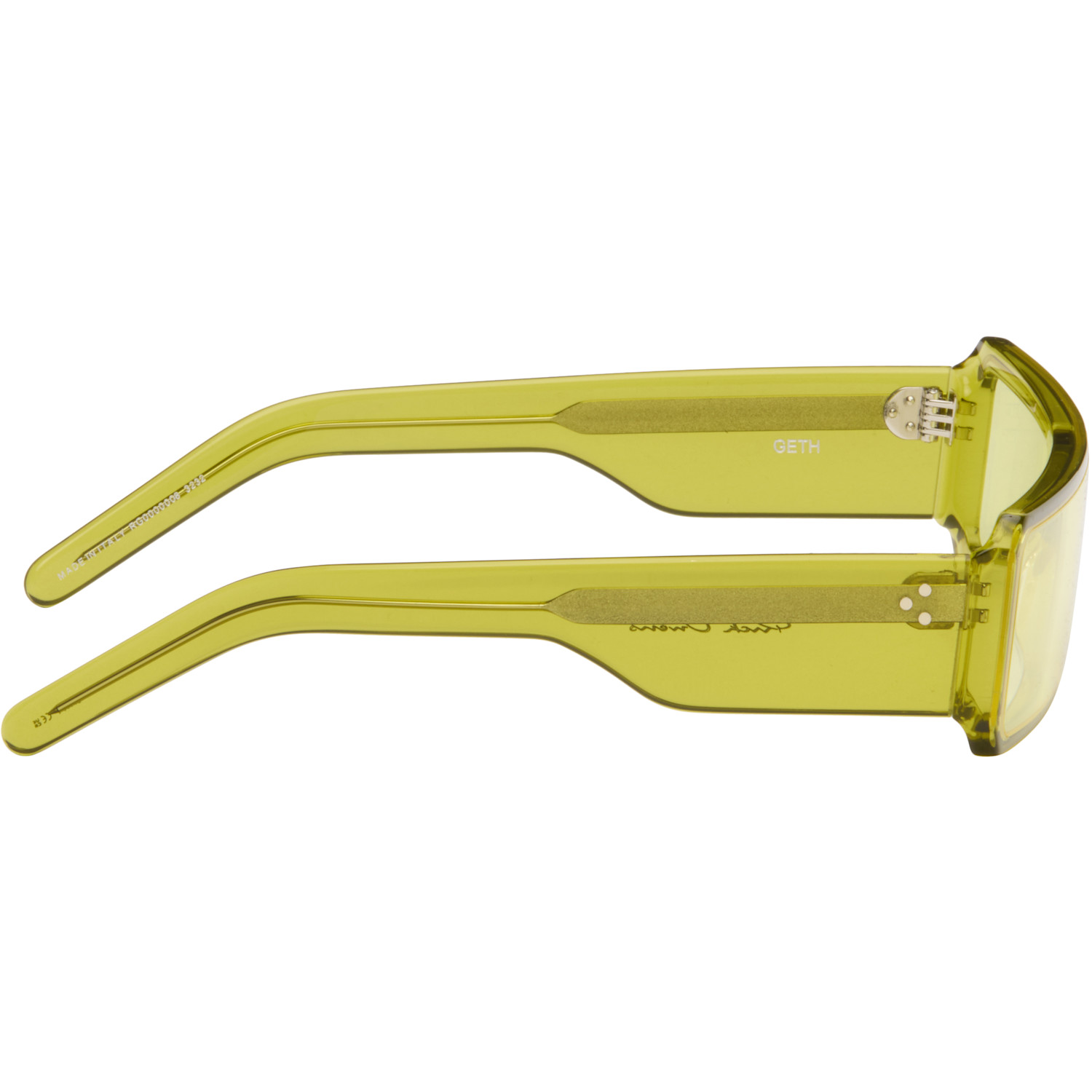  Rick Owens Yellow Gethshades Sunglasses 