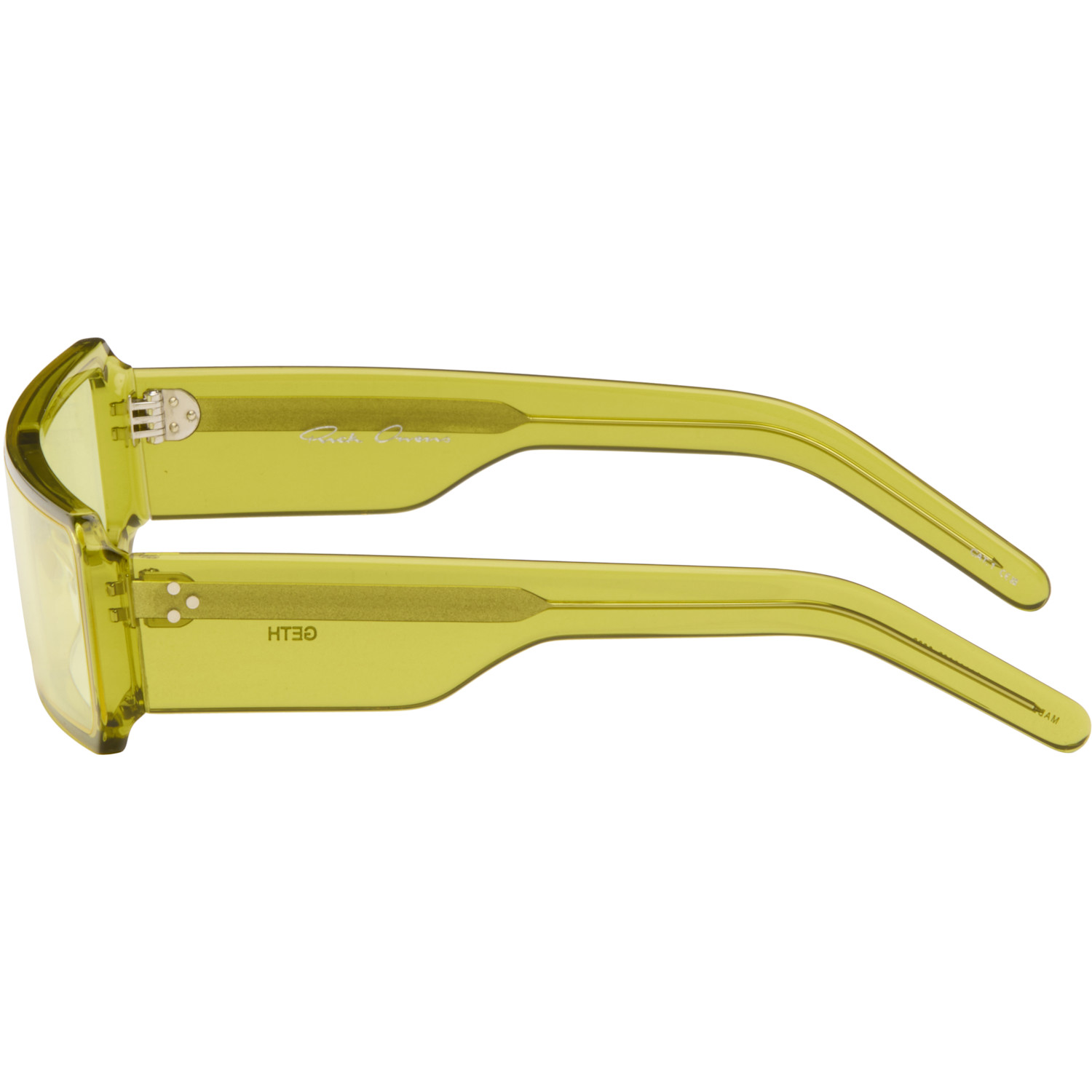  Rick Owens Yellow Gethshades Sunglasses 