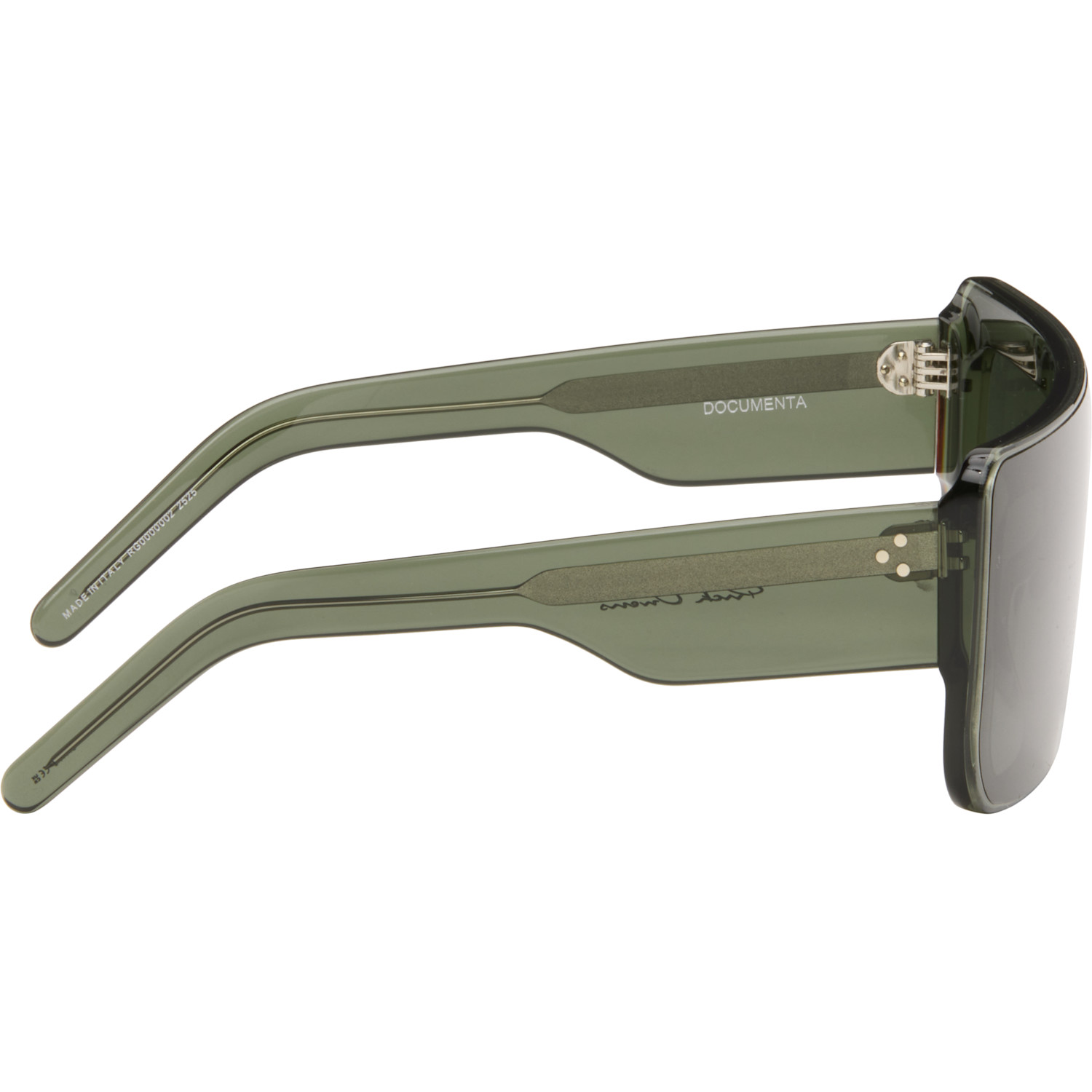  Rick Owens Green Documenta Sunglasses 
