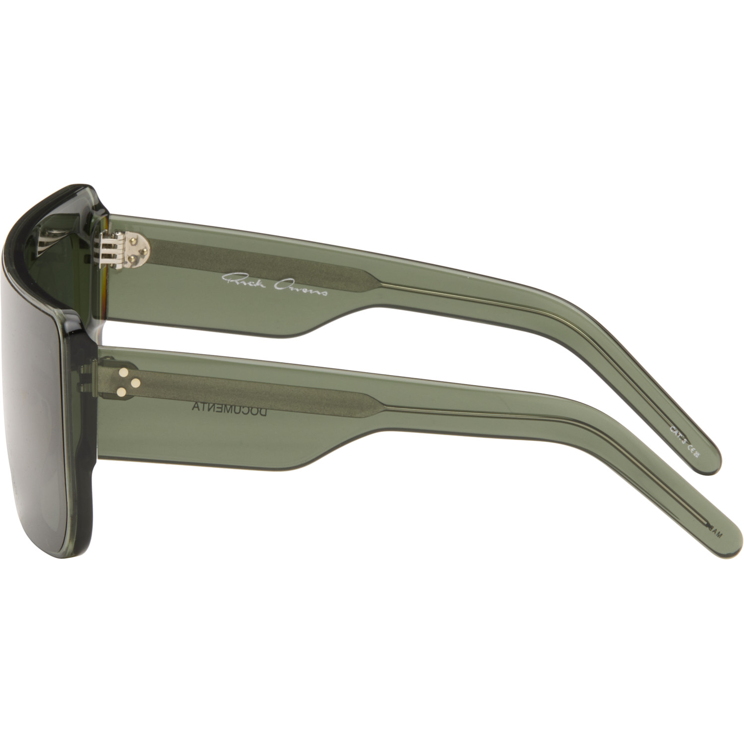  Rick Owens Green Documenta Sunglasses 