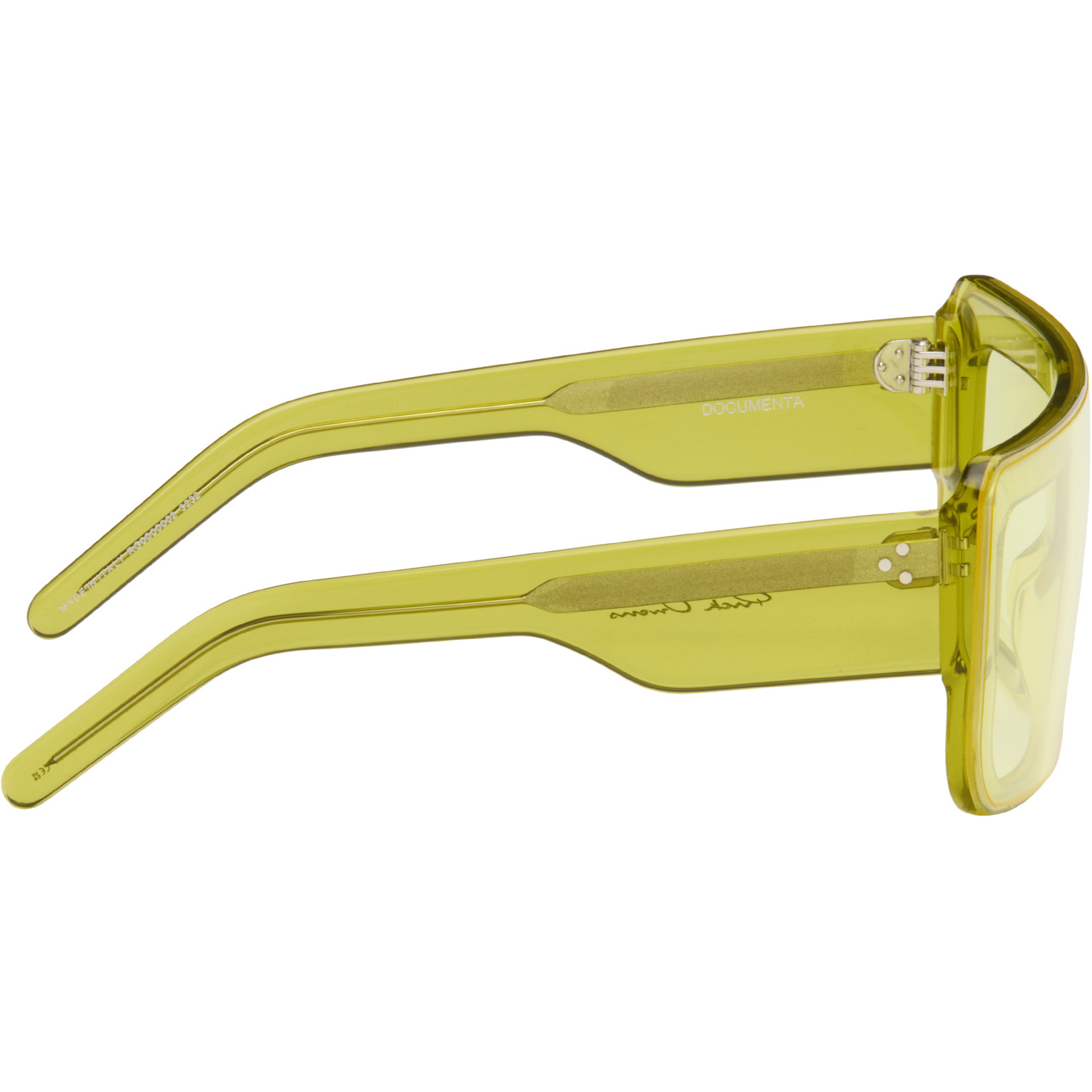  Rick Owens Yellow Documenta Sunglasses 