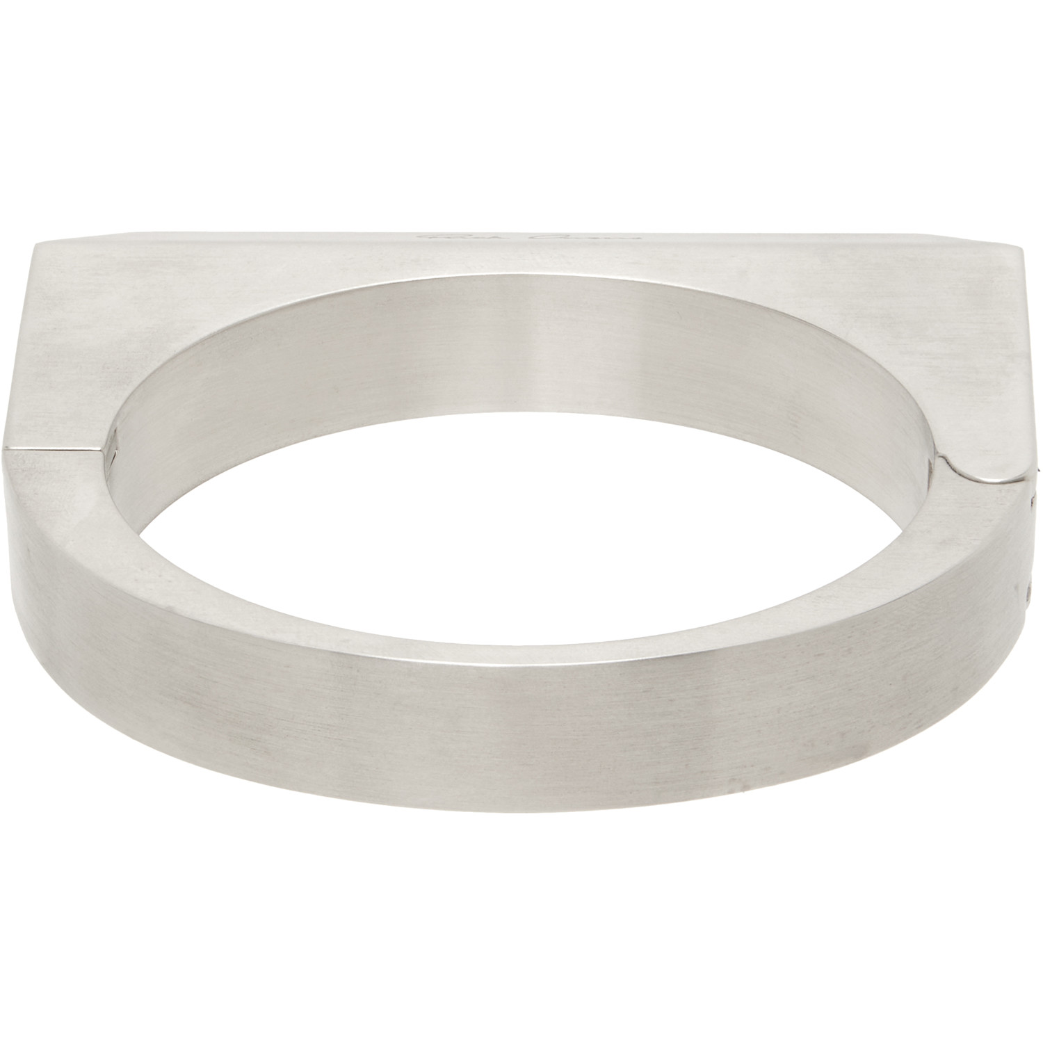  Rick Owens Beveled Bangle Bracelet 