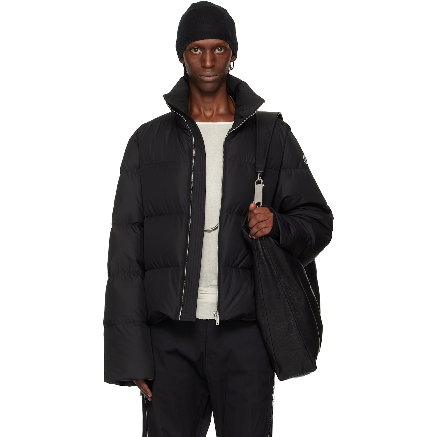 Rick Owens Moncler + Rick Owens Black Cyclopic Down Jacket