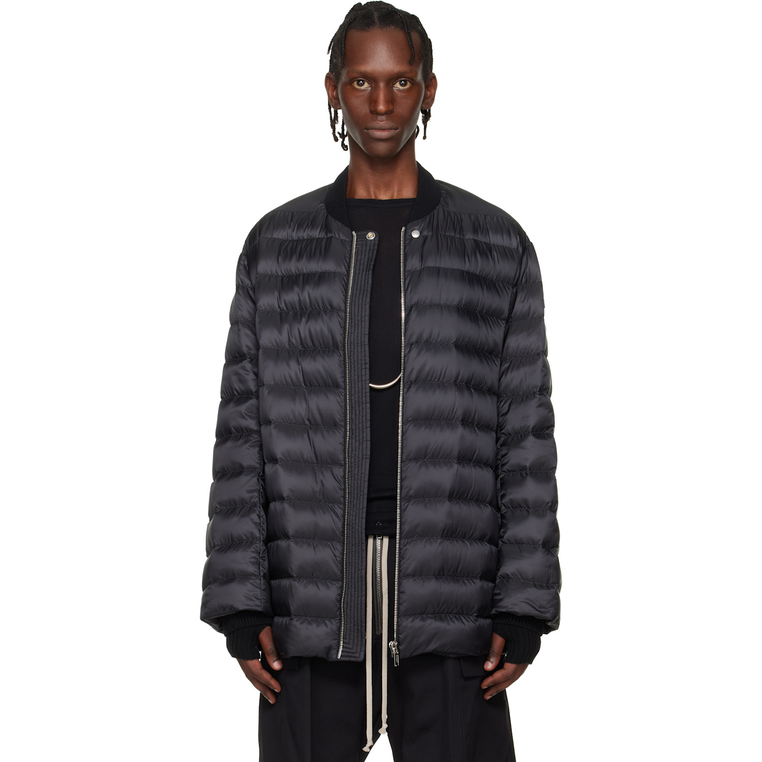 Rick Owens Moncler + Rick Owens Black Flight Parka Jacket