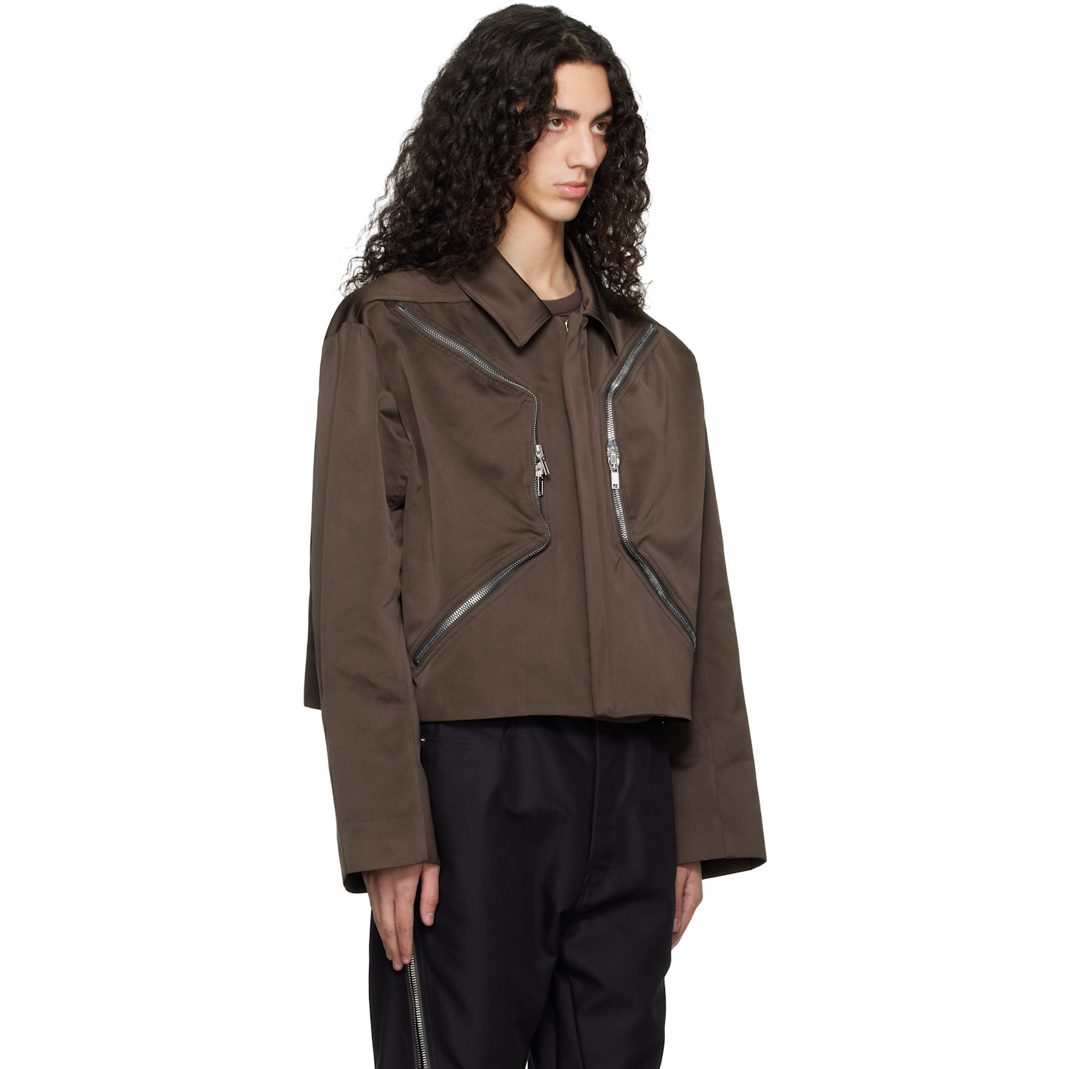  Rick Owens Gray Temple Heizer Mac Jacket 