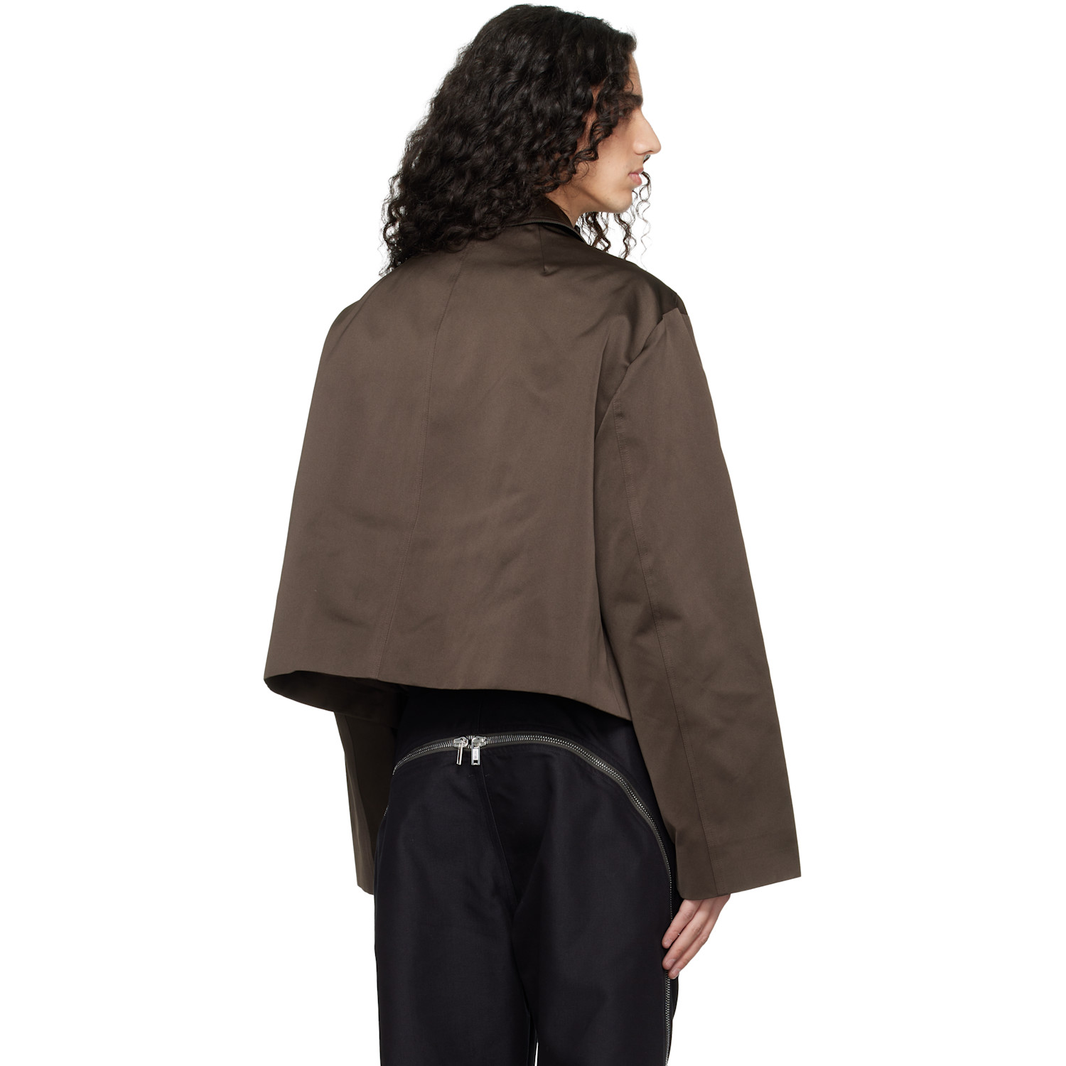  Rick Owens Gray Temple Heizer Mac Jacket 