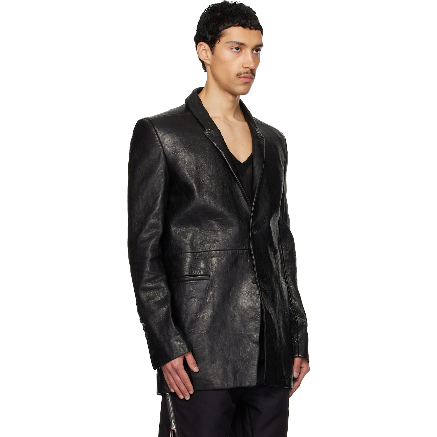  Rick Owens Black Temple Concordians Jacket 