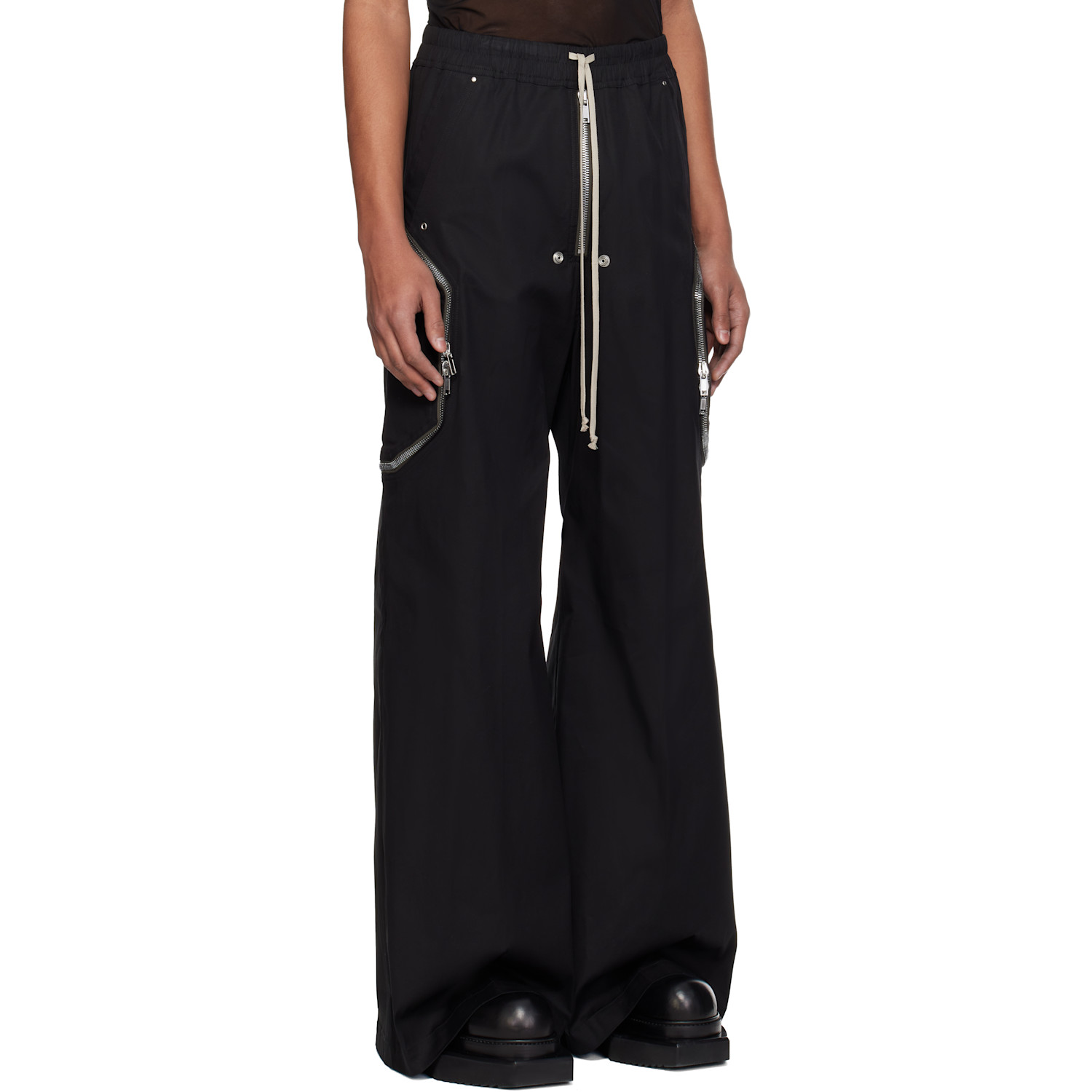  Rick Owens Black Temple Heizer Belas Cargo Pants 