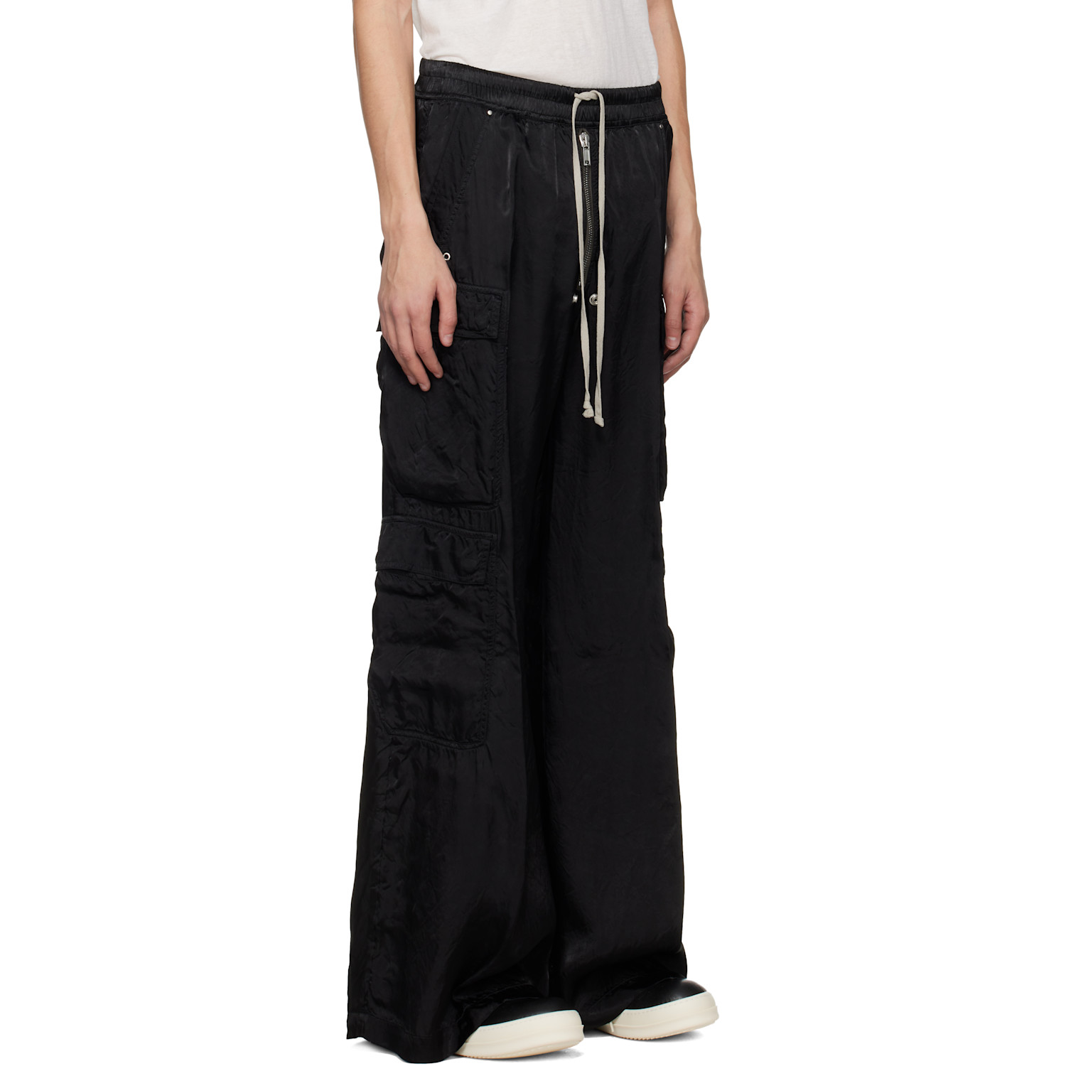  Rick Owens Black Temple Cargobelas Cargo Pants 