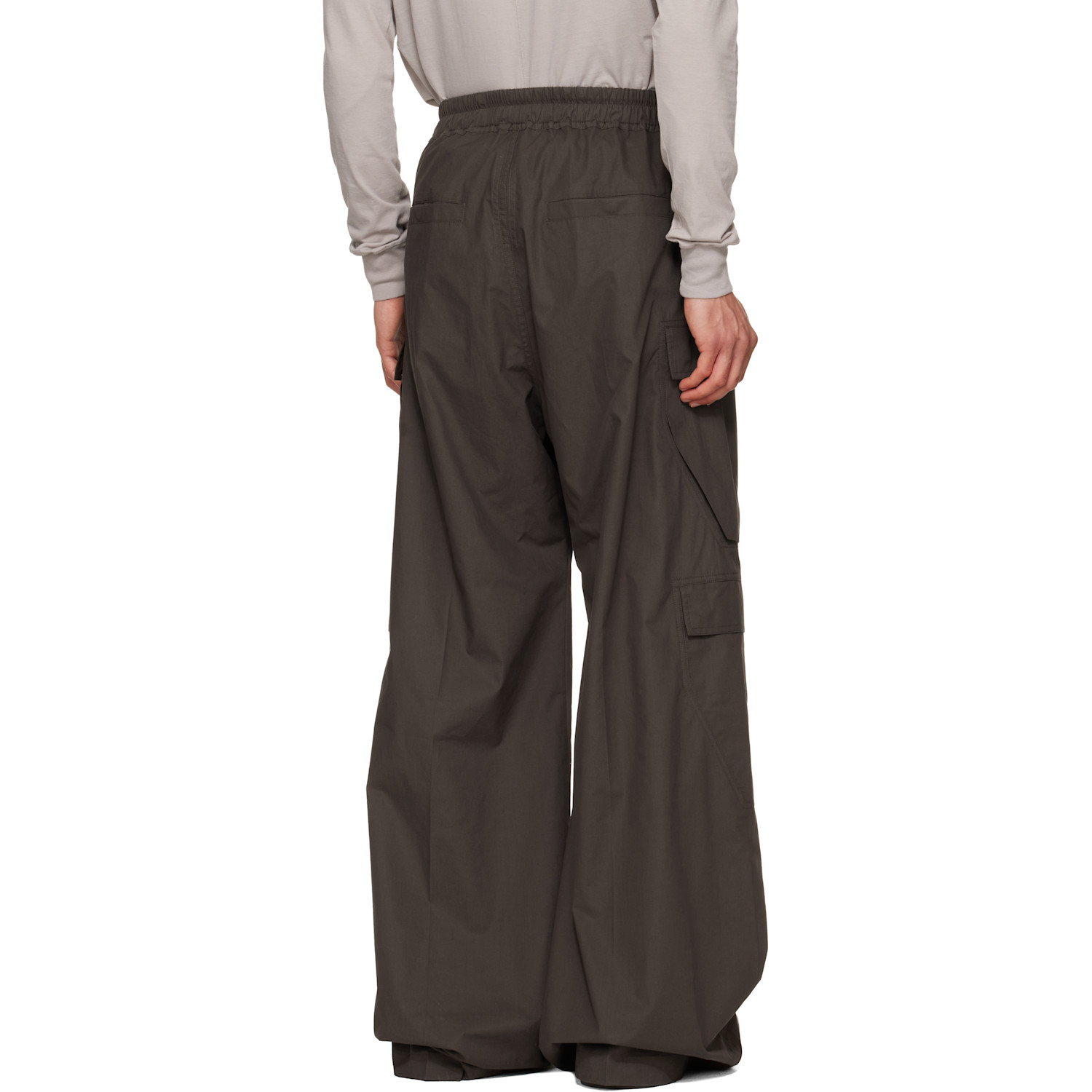  Rick Owens Gray Temple Cargobelas Cargo Pants 