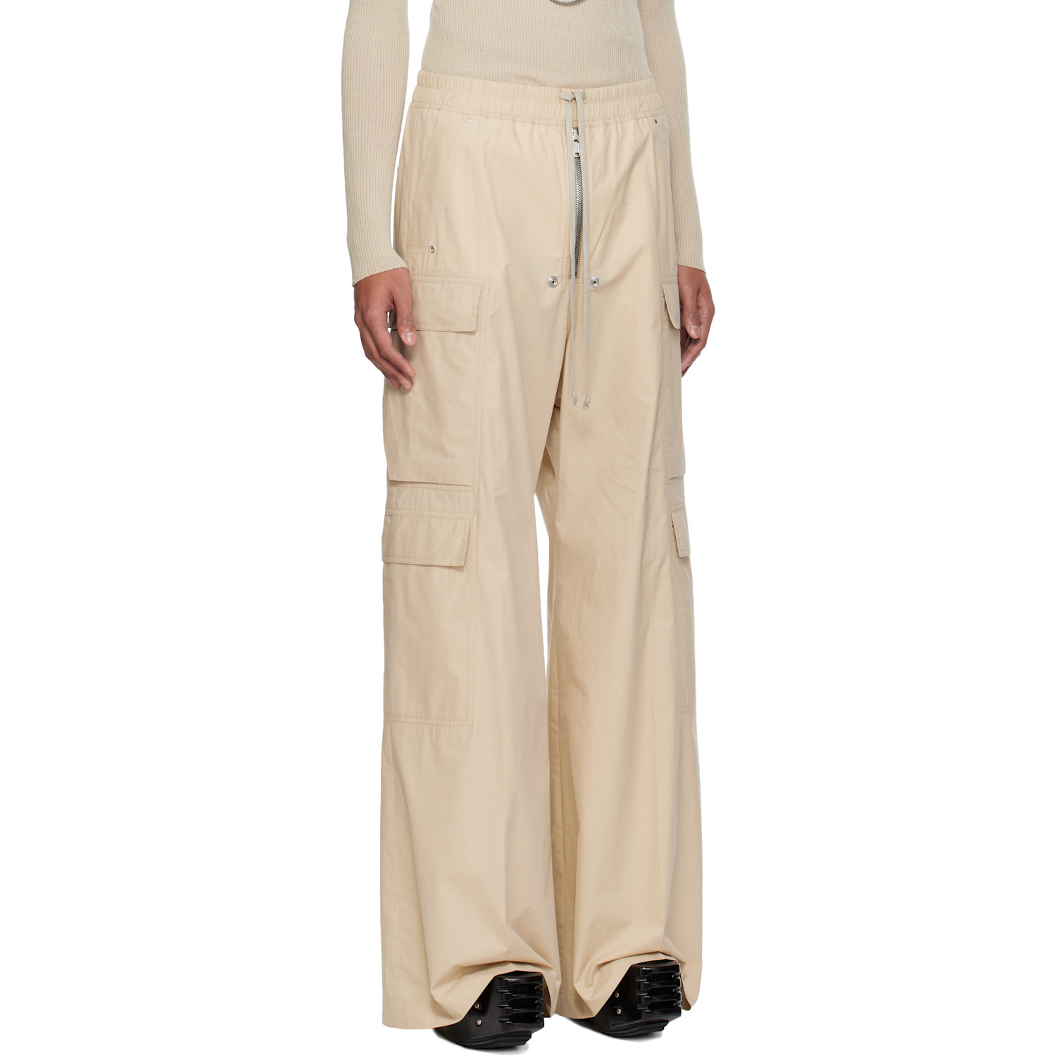  Rick Owens Off-white Temple Cargobelas Cargo Pants 