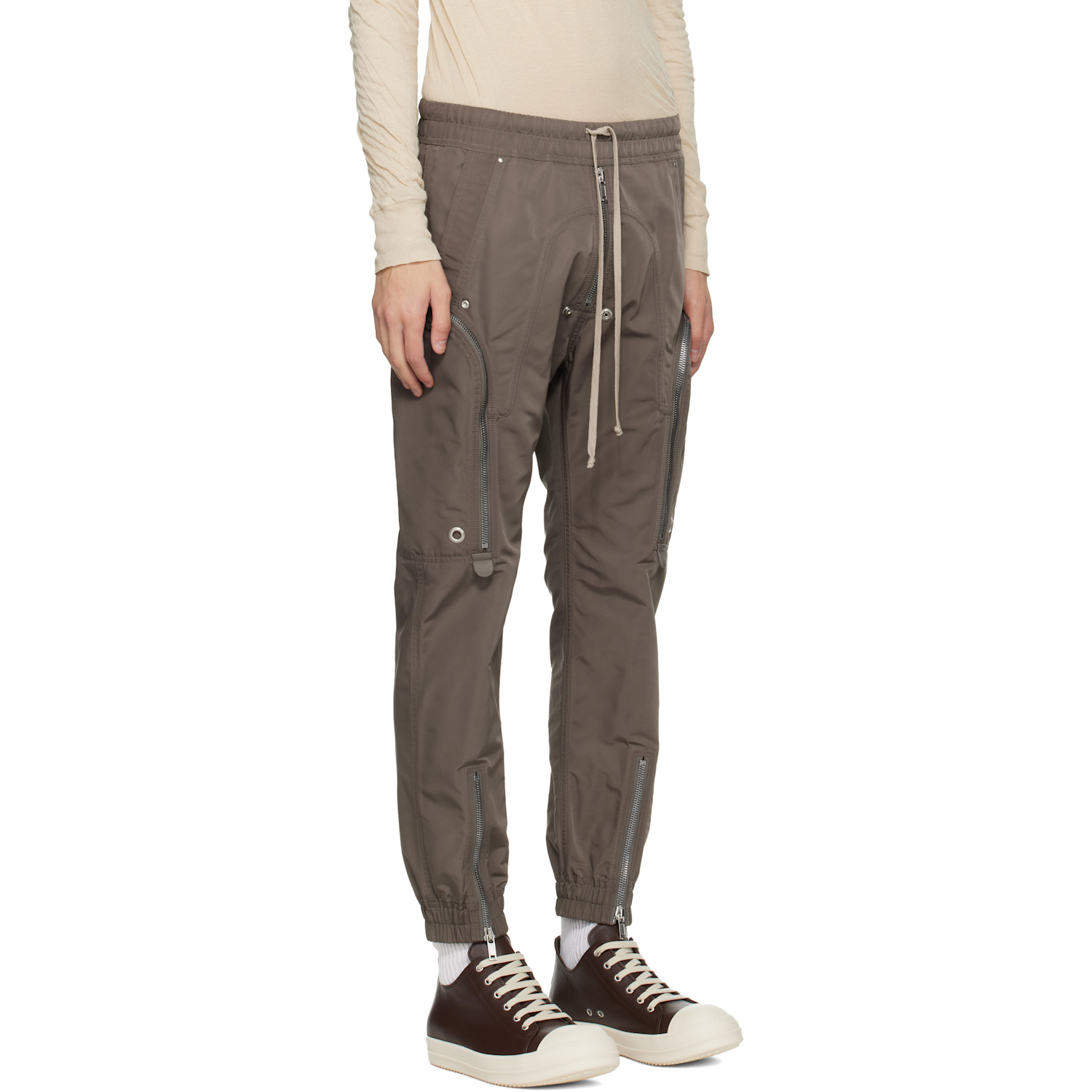  Rick Owens Gray Temple Bauhaus Cargo Pants 