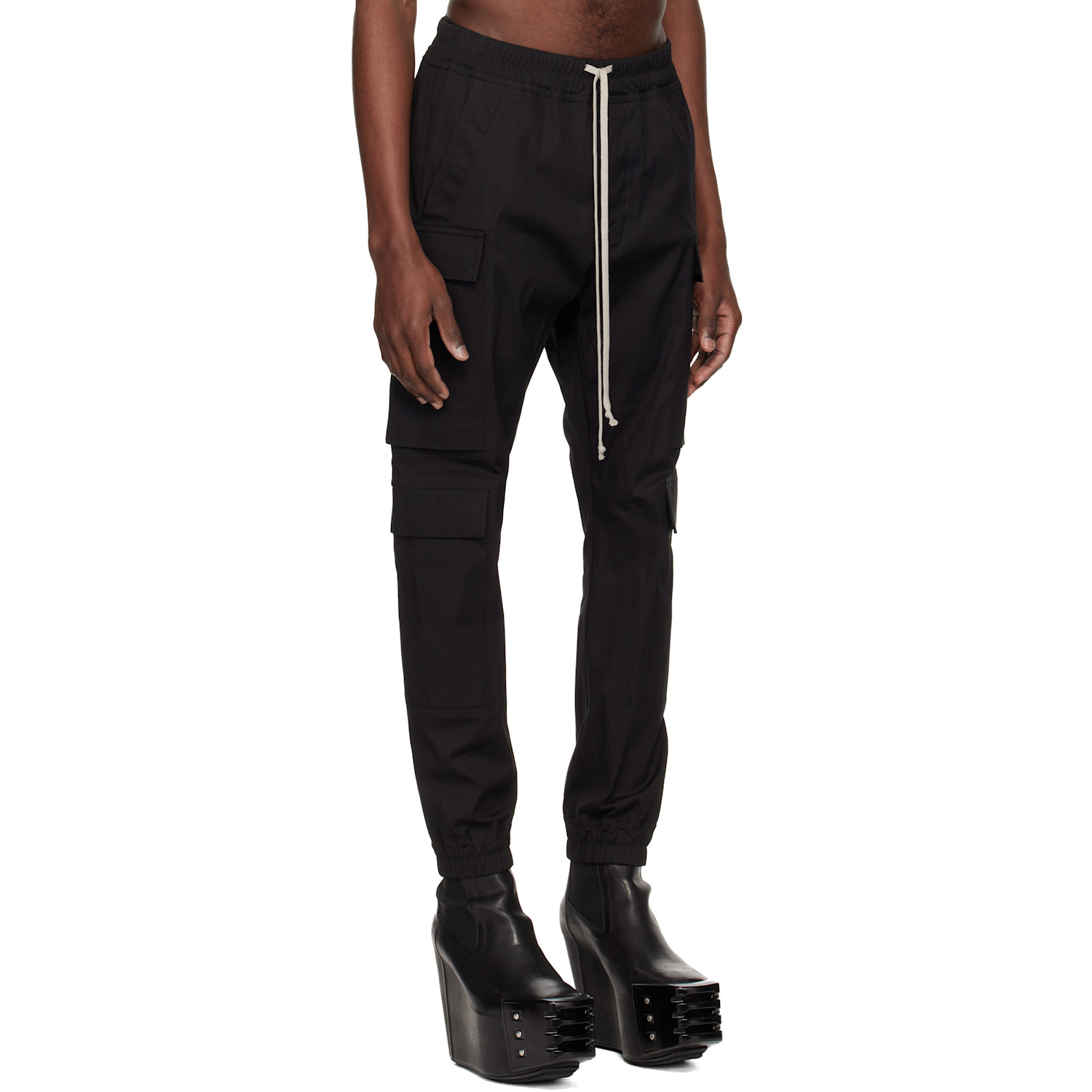  Rick Owens Black Temple Mastodon Megacargo Pants 