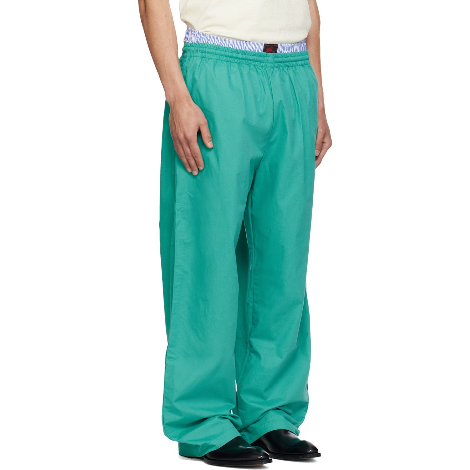  Willy Chavarria Blue Ruff Rider Track Pants 