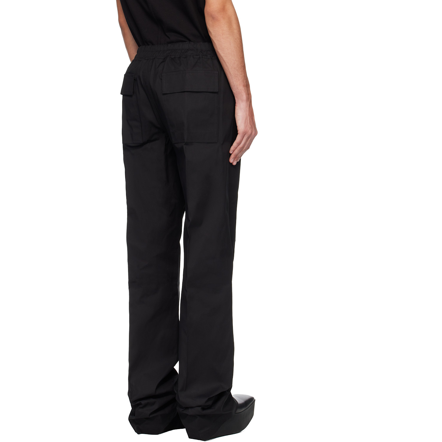  Rick Owens Black Temple Dietrich Drawstring Trousers 