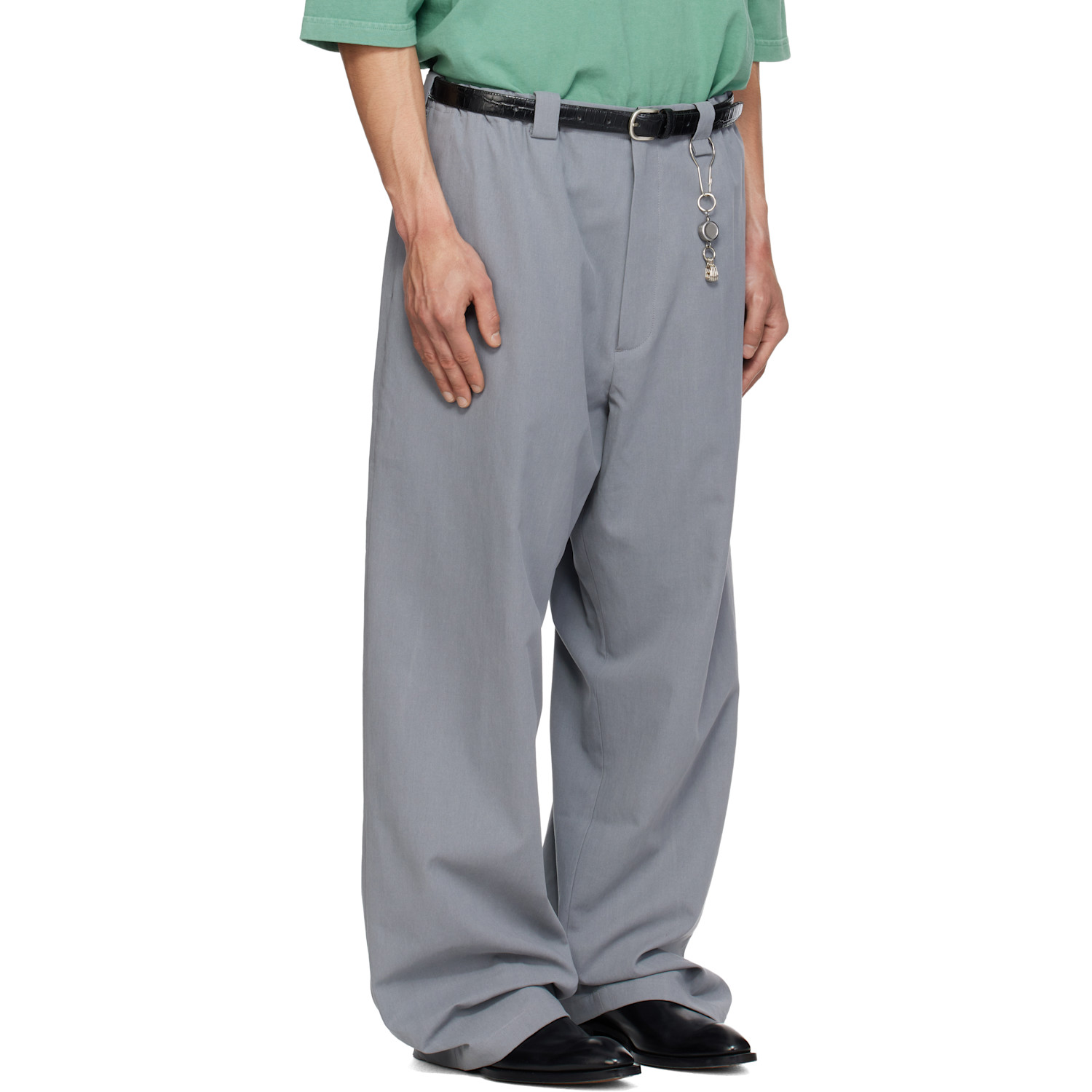  Willy Chavarria Gray Toluca Trousers 