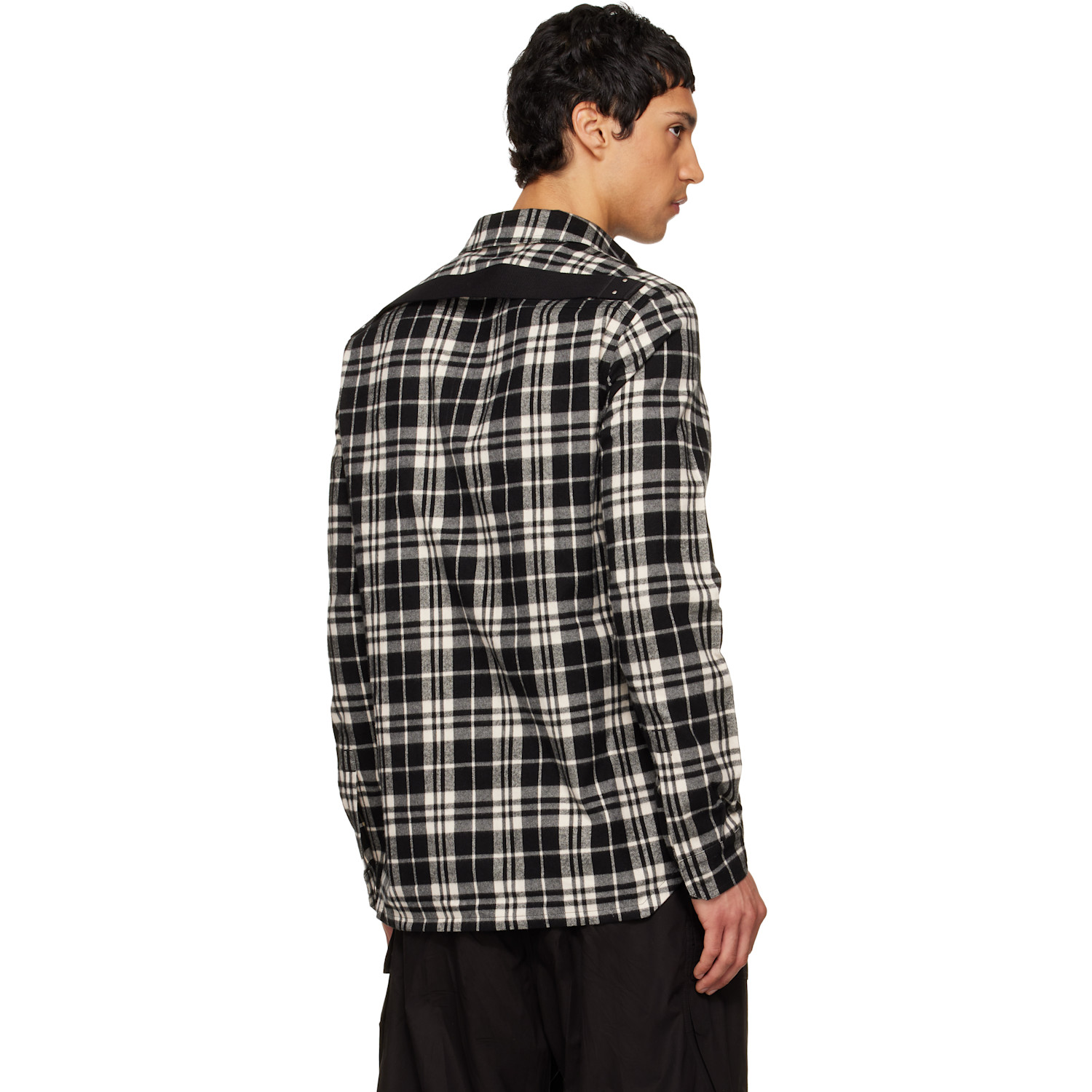  Rick Owens Black Temple Outershirt 