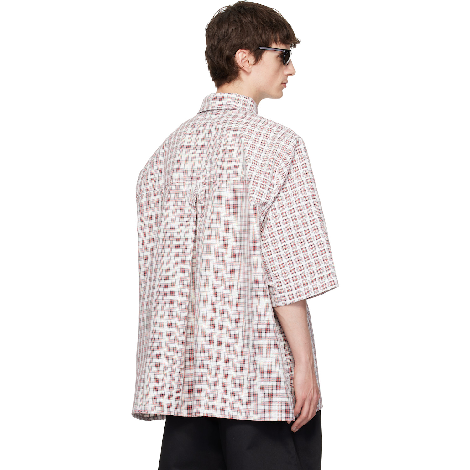  Willy Chavarria White & Red S/s Corcoran Shirt 