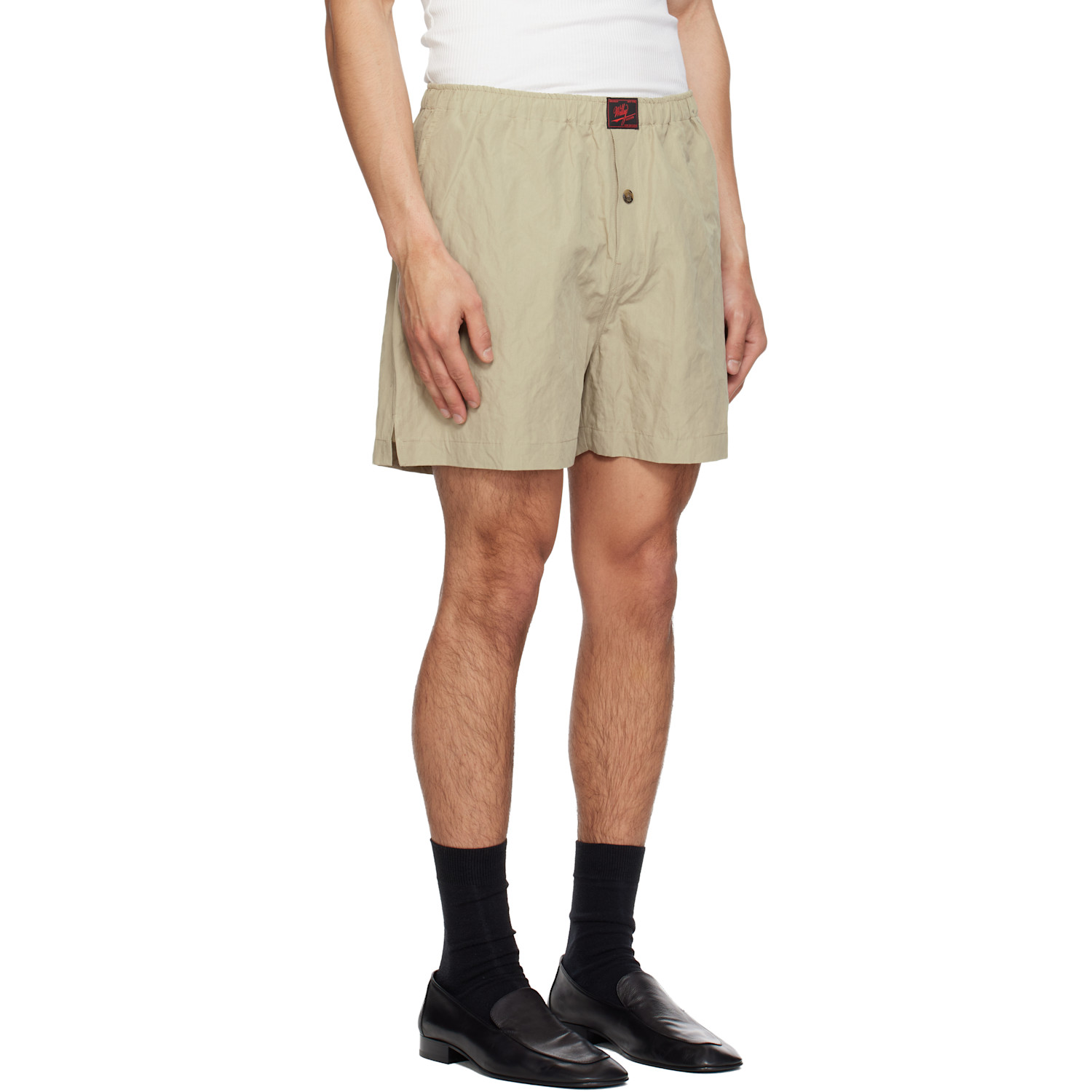  Willy Chavarria Taupe Willy Woven Boxer Shorts 
