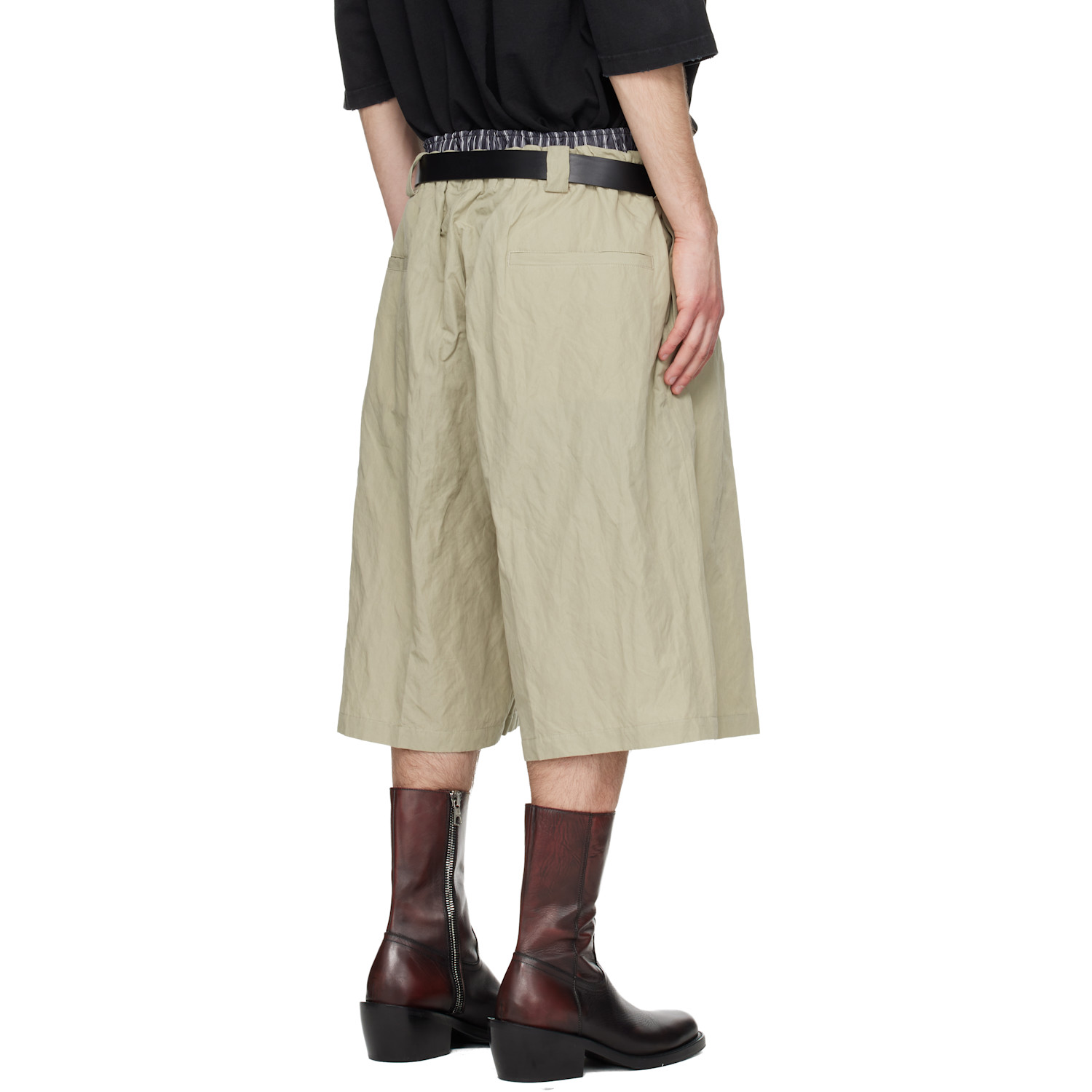  Willy Chavarria Khaki Toluca Shorts 