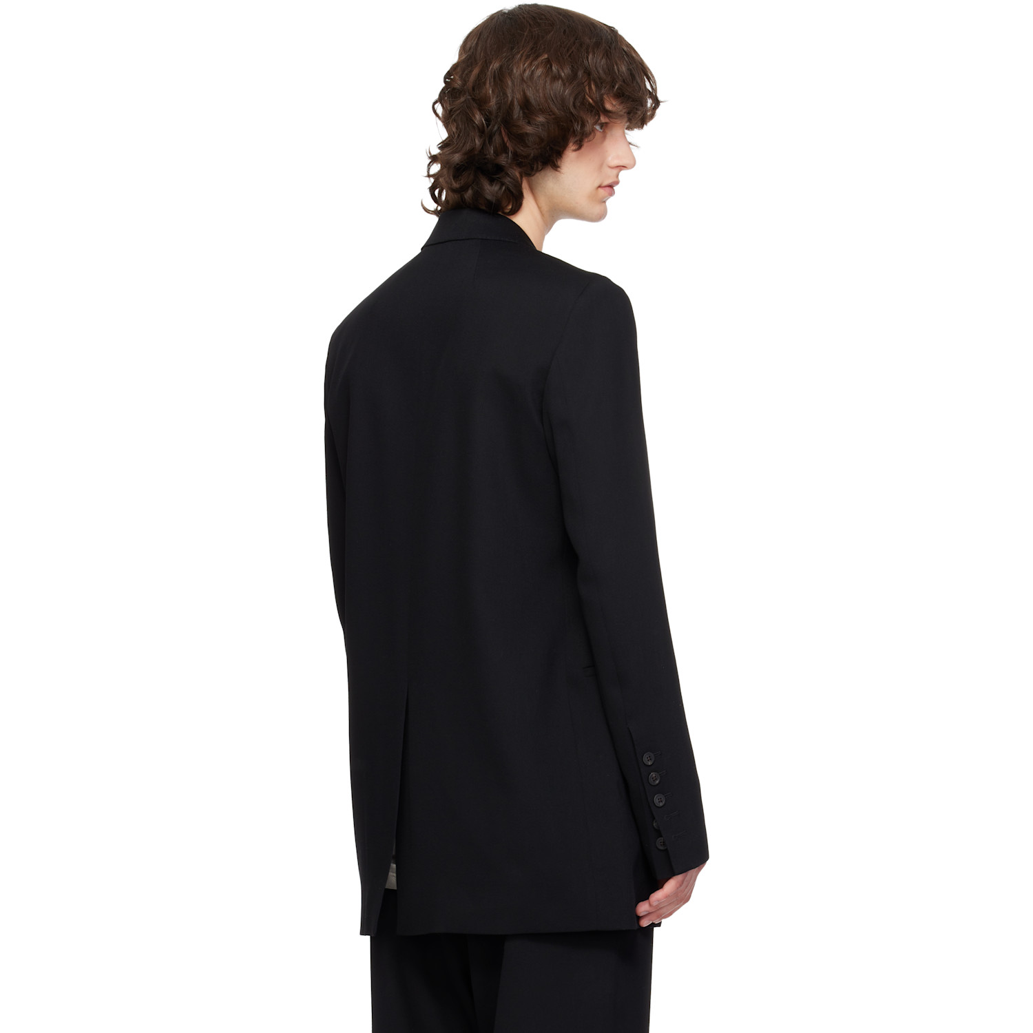  Rick Owens Black Temple Concordian Blazer 