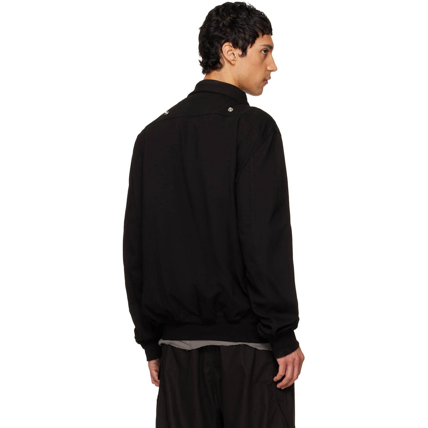  Rick Owens Black Temple Hollywood Flight Jacket 