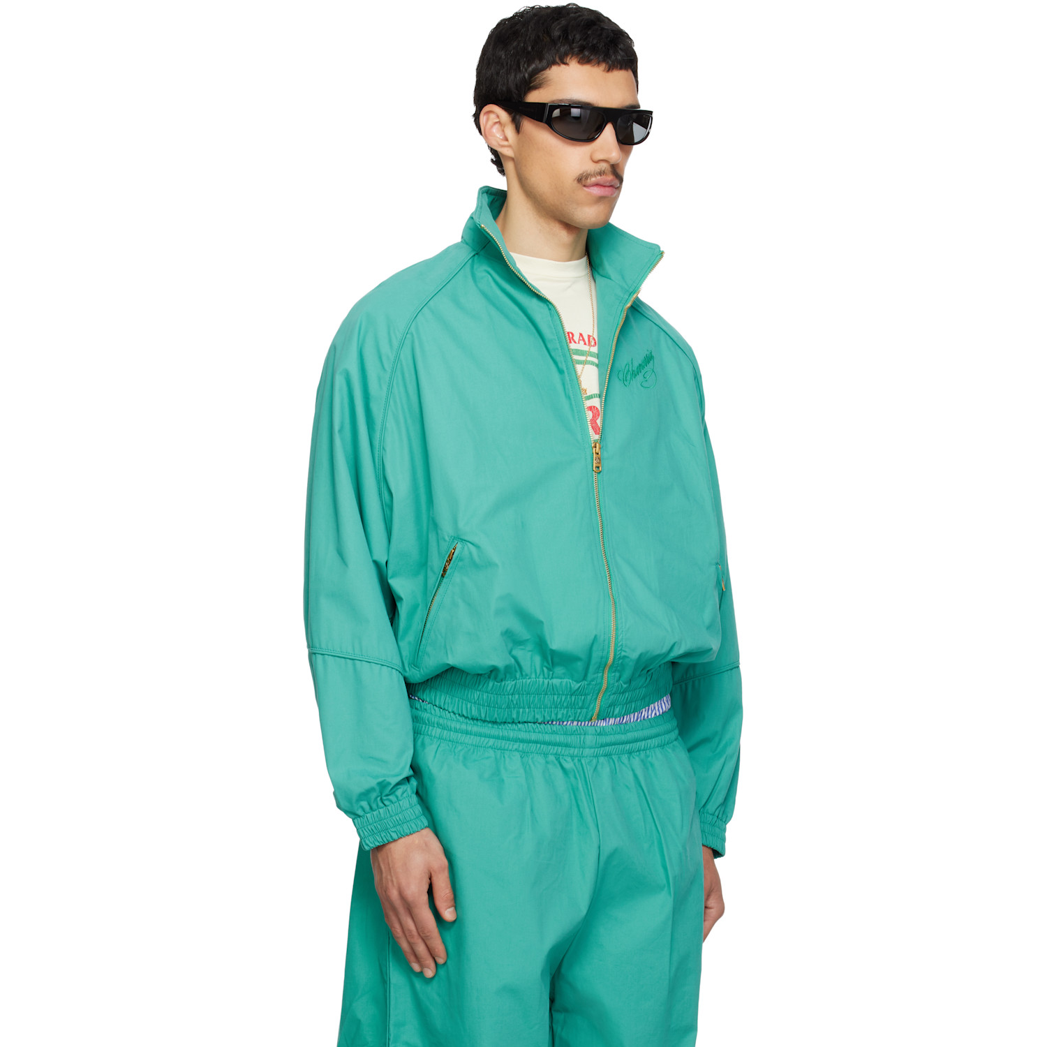  Willy Chavarria Blue Ruff Rider Track Jacket 