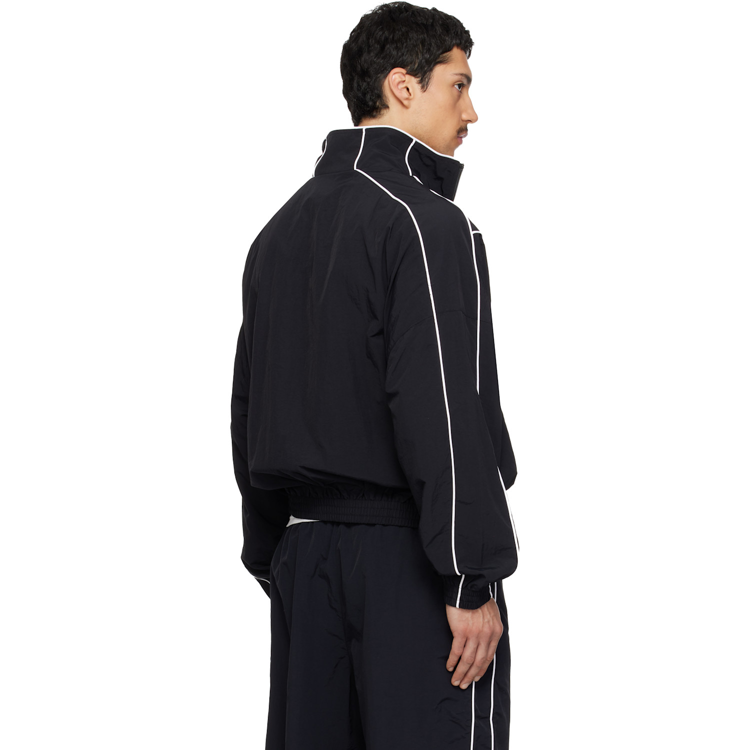  Willy Chavarria Black Bad Boy Track Jacket 