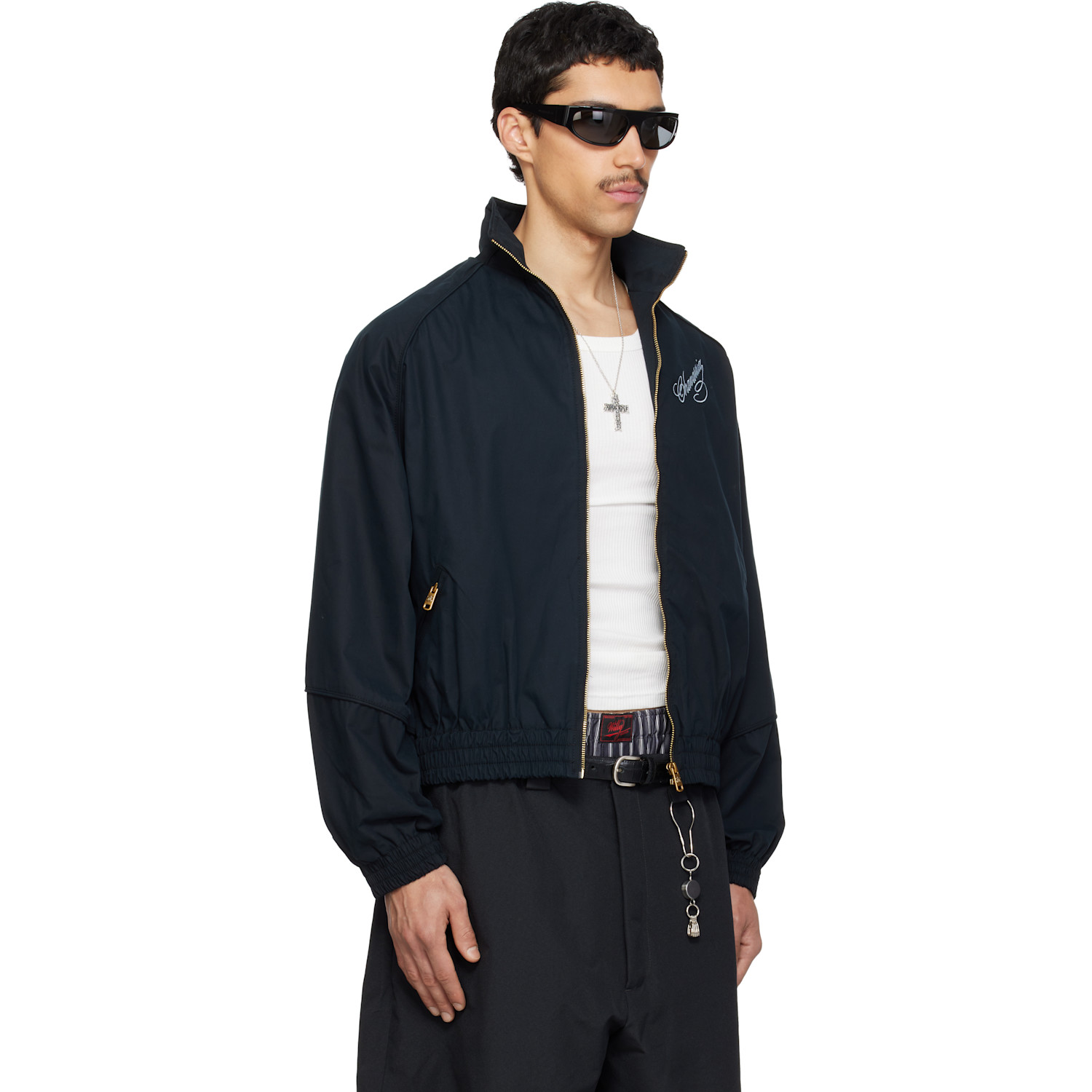  Willy Chavarria Black Ruff Rider Track Jacket 