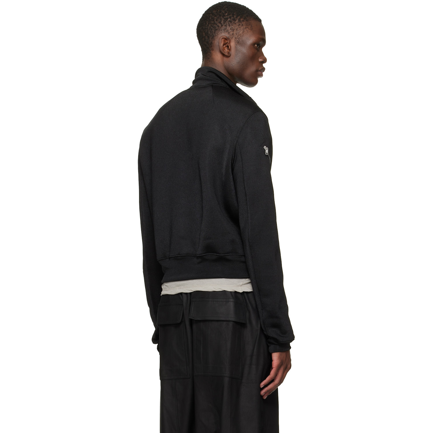  Rick Owens Black Temple Rev Track Jacket 