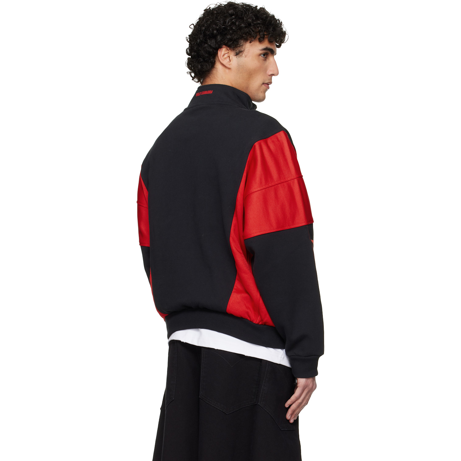  Willy Chavarria Black & Red Adidas Originals Edition Watsonville Turtleneck 