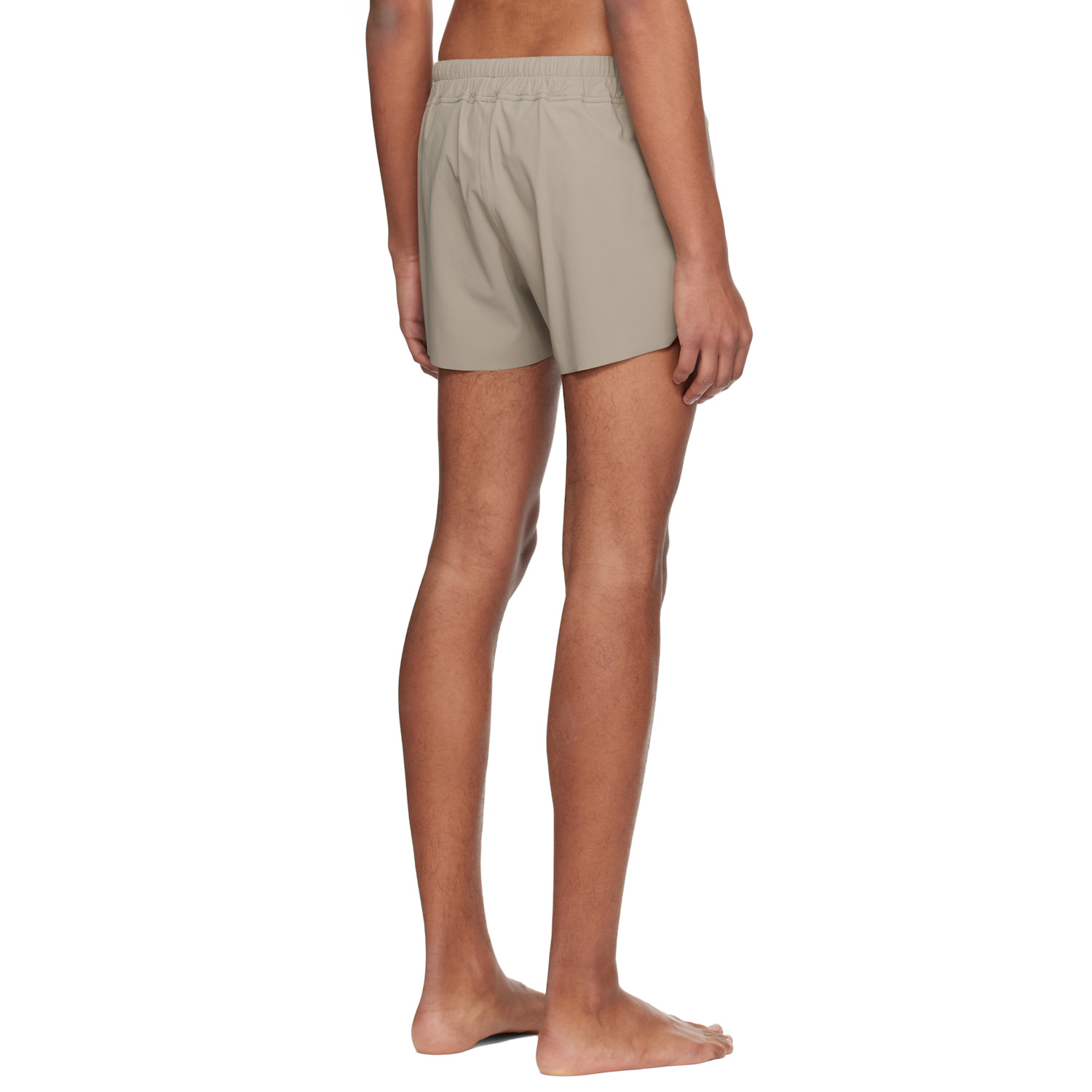  Rick Owens Taupe Temple Boxer Swim Shorts 