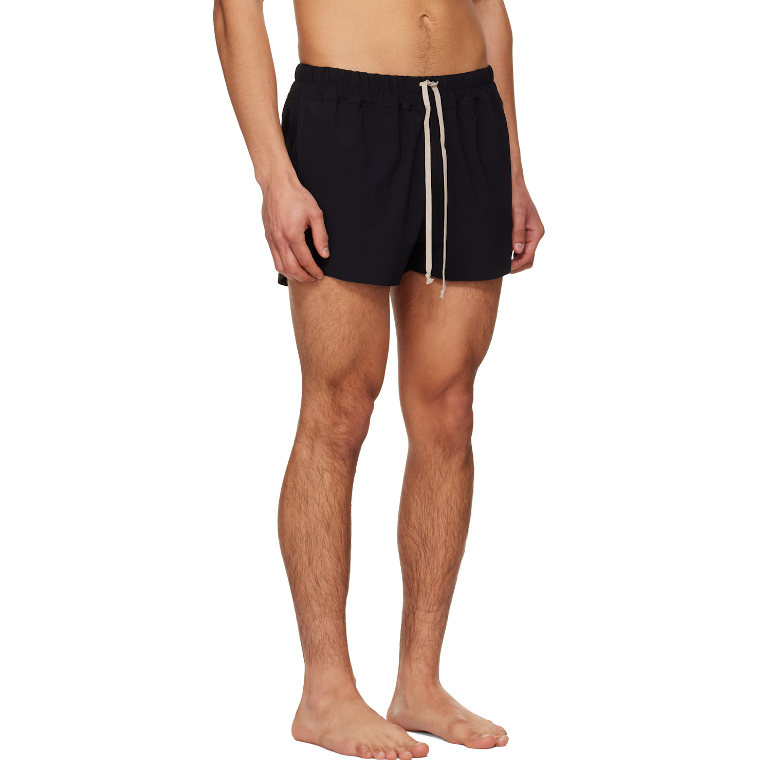  Rick Owens Black Temple Boxer Swim Shorts 