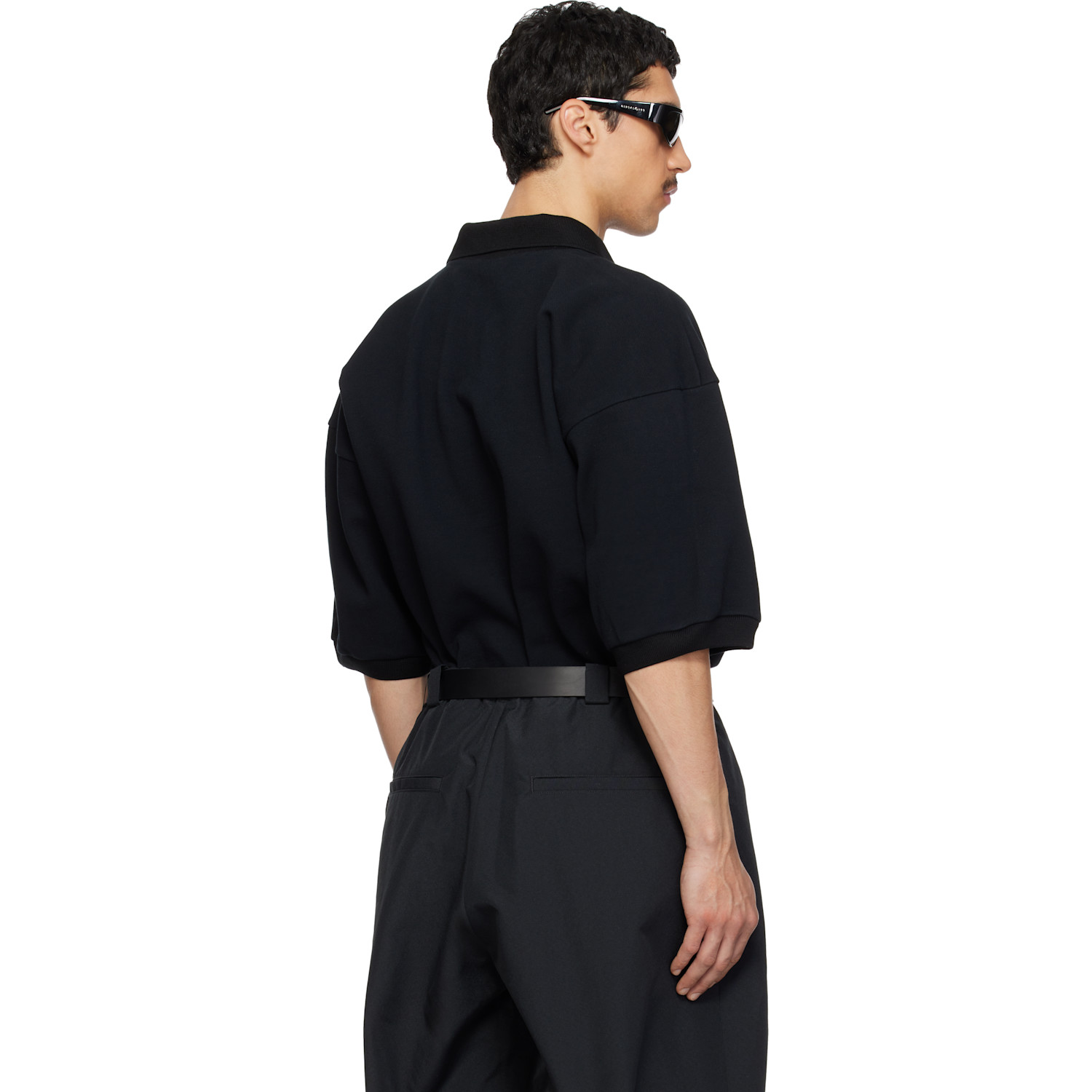  Willy Chavarria Black Football Polo 