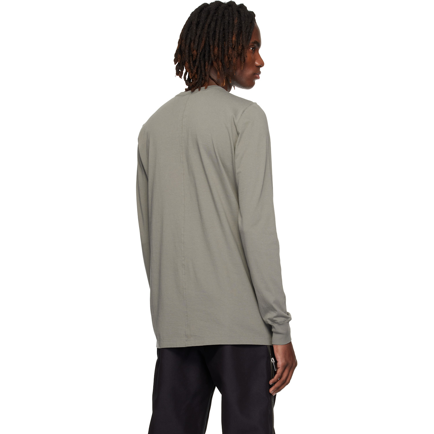 Rick Owens Gray Temple Level Ls T-shirt 