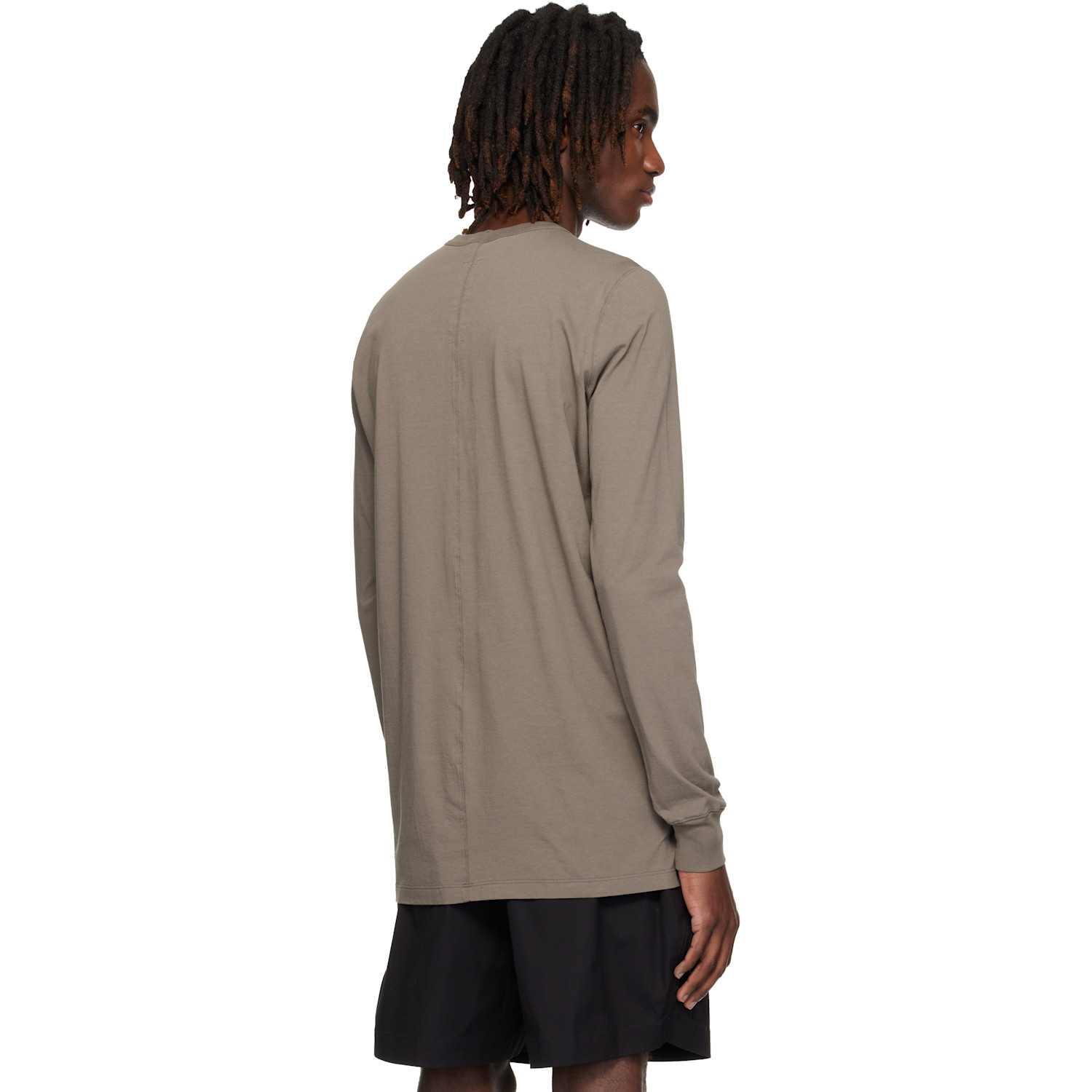  Rick Owens Gray Temple Level Ls T-shirt 