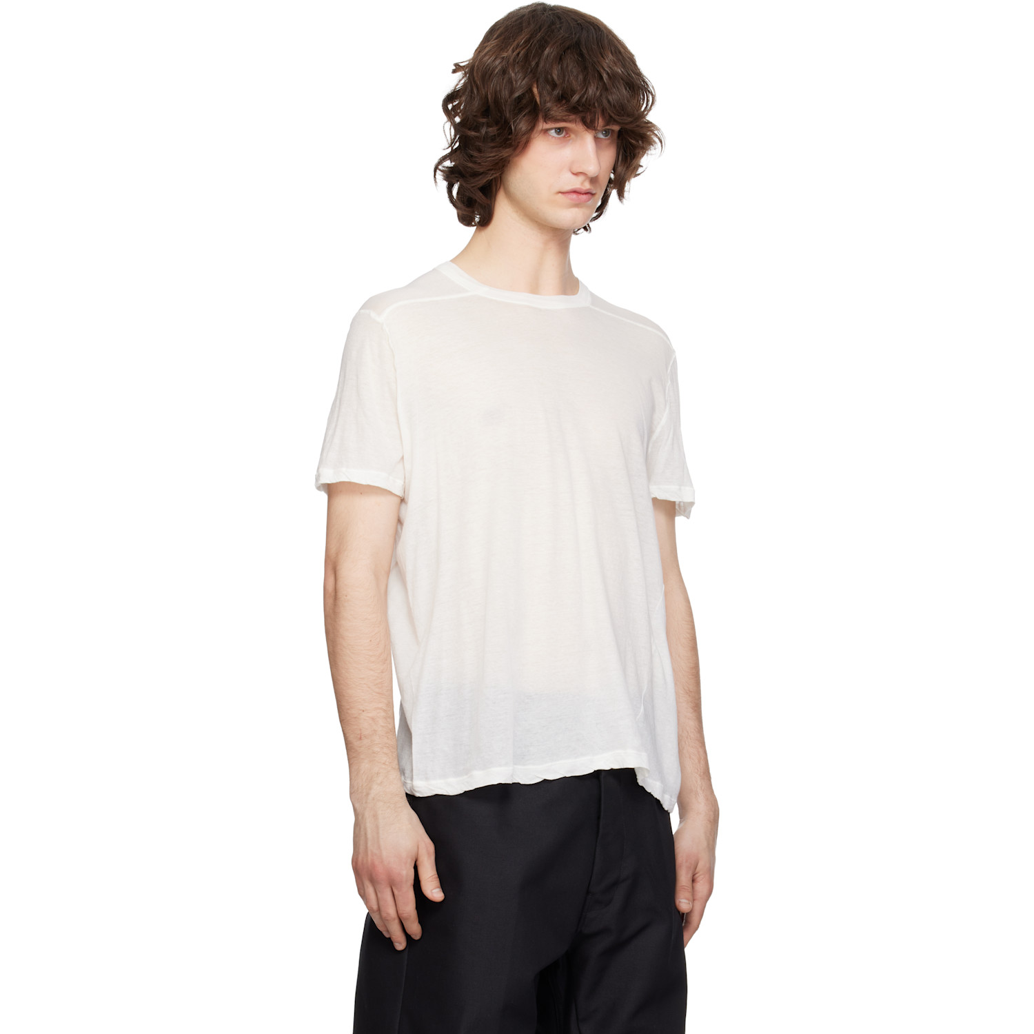  Rick Owens Off-white Temple Short Level T-shirt 