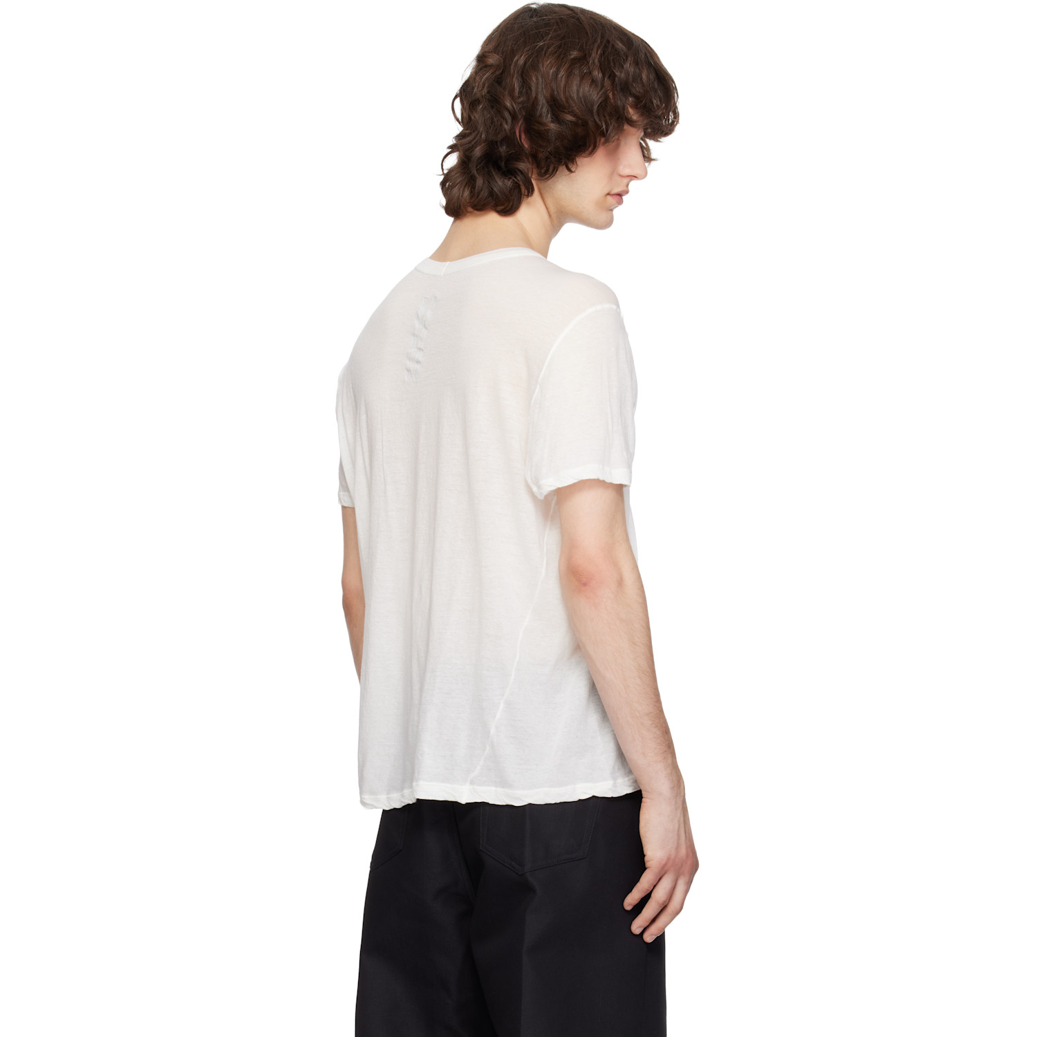  Rick Owens Off-white Temple Short Level T-shirt 