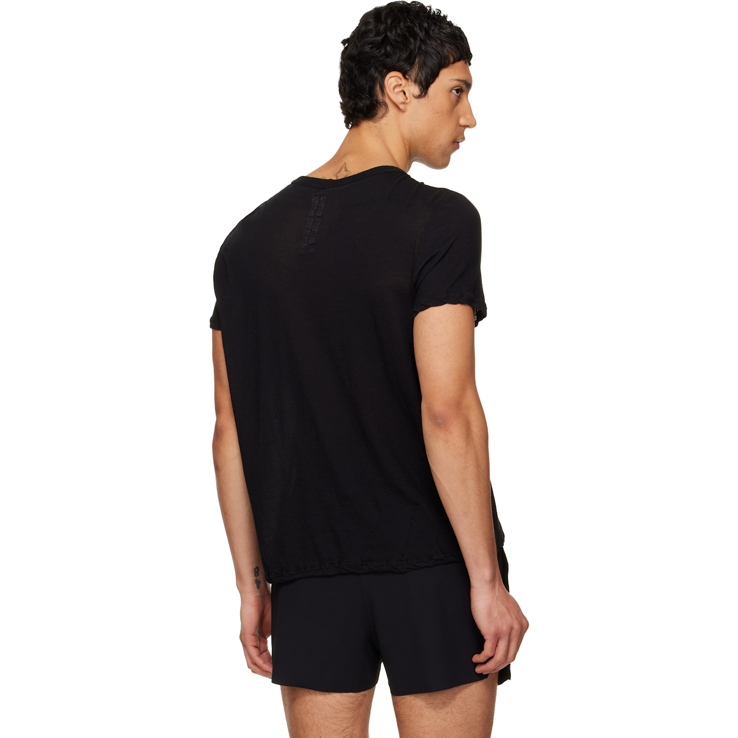  Rick Owens Black Temple Short Level T-shirt 
