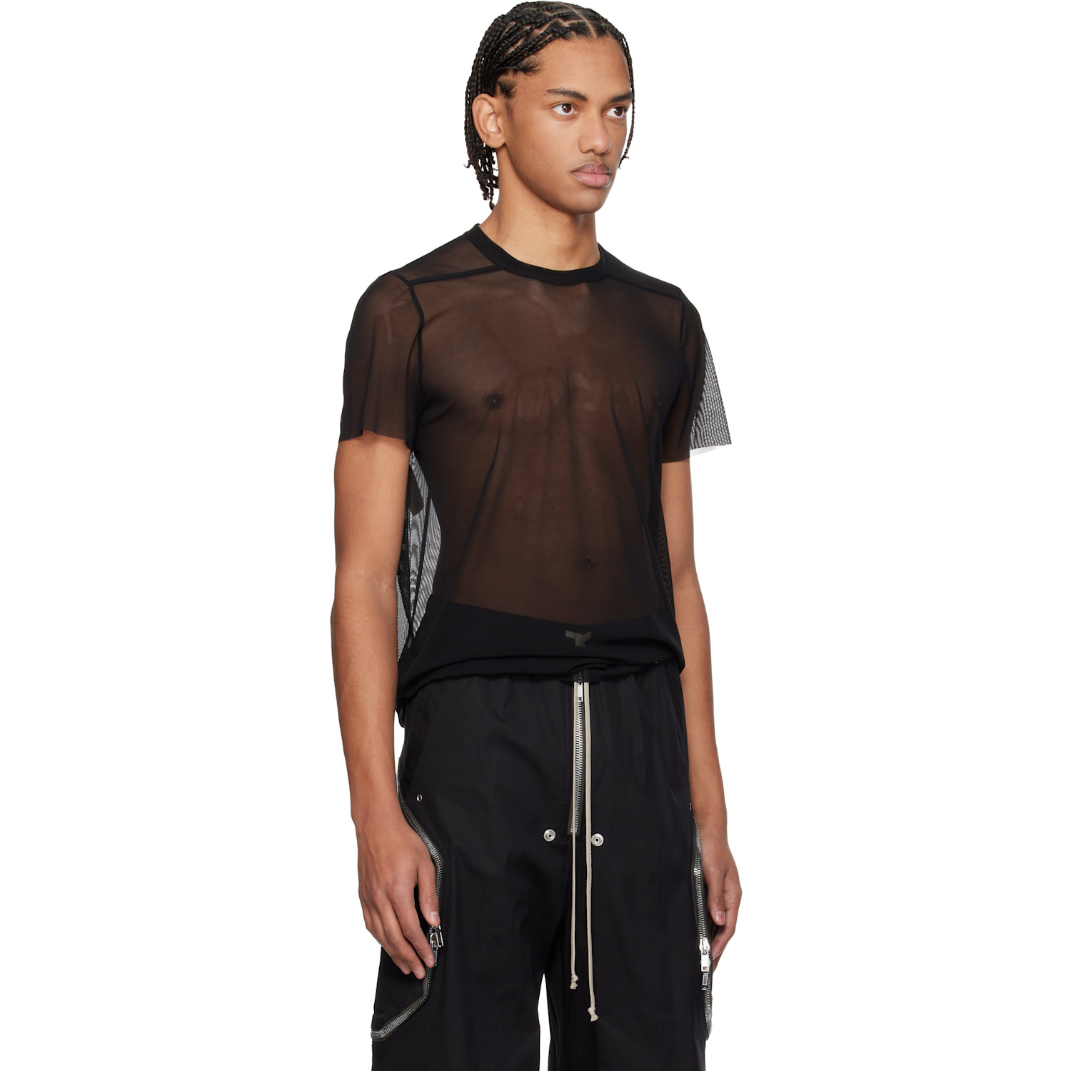  Rick Owens Black Temple Short Level T-shirt 
